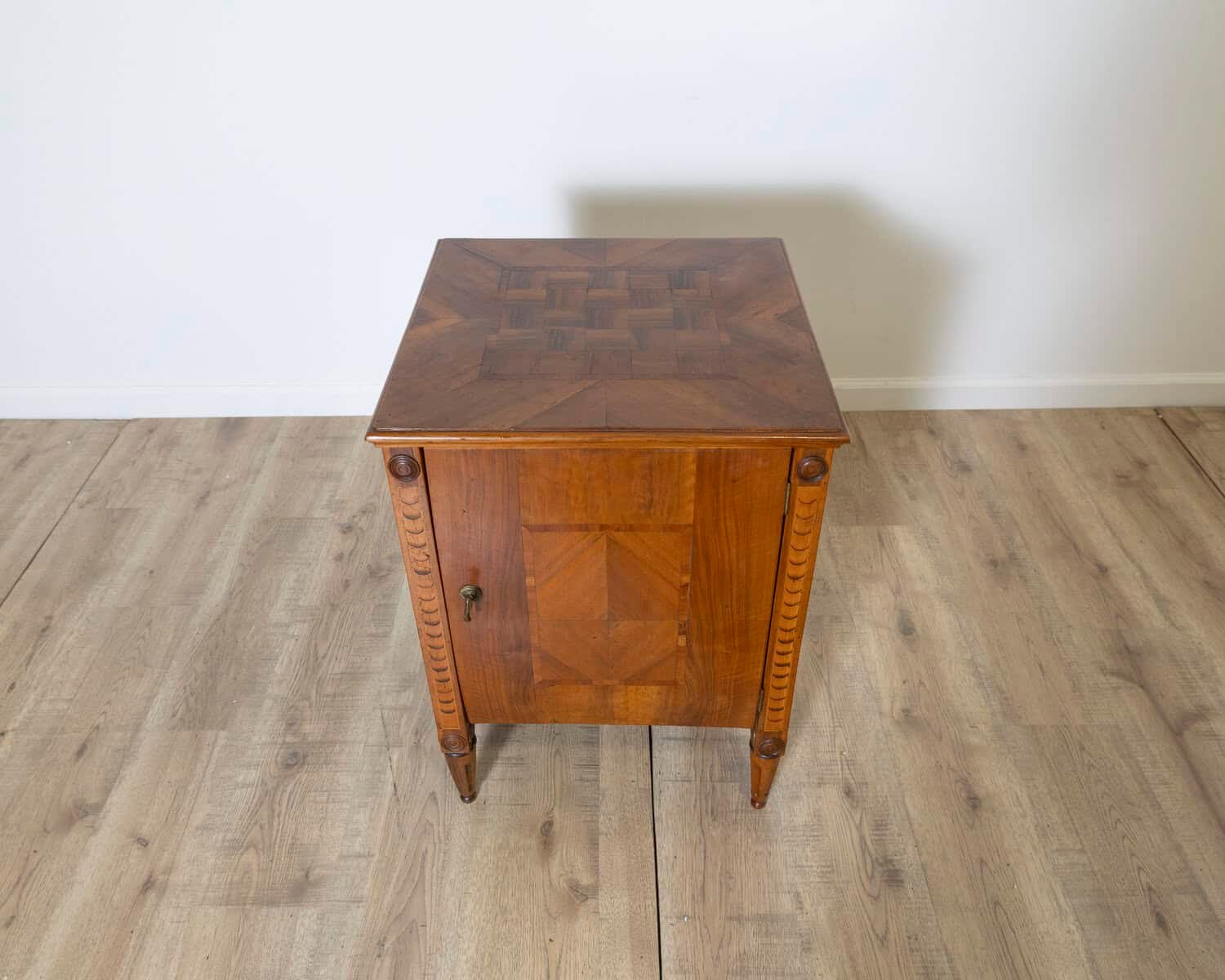 Louis XVI inlaid nightstand, Italy, early nineteenth century - JAA