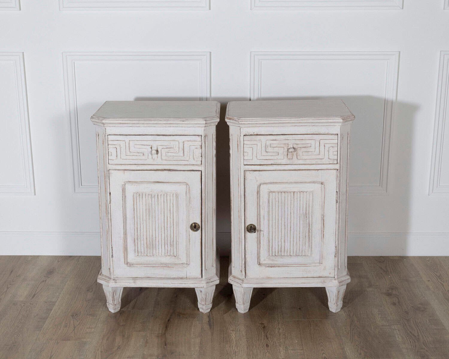 Pair of Swedish Neoclassical Painted Nightstands, circa 1880 - JAA