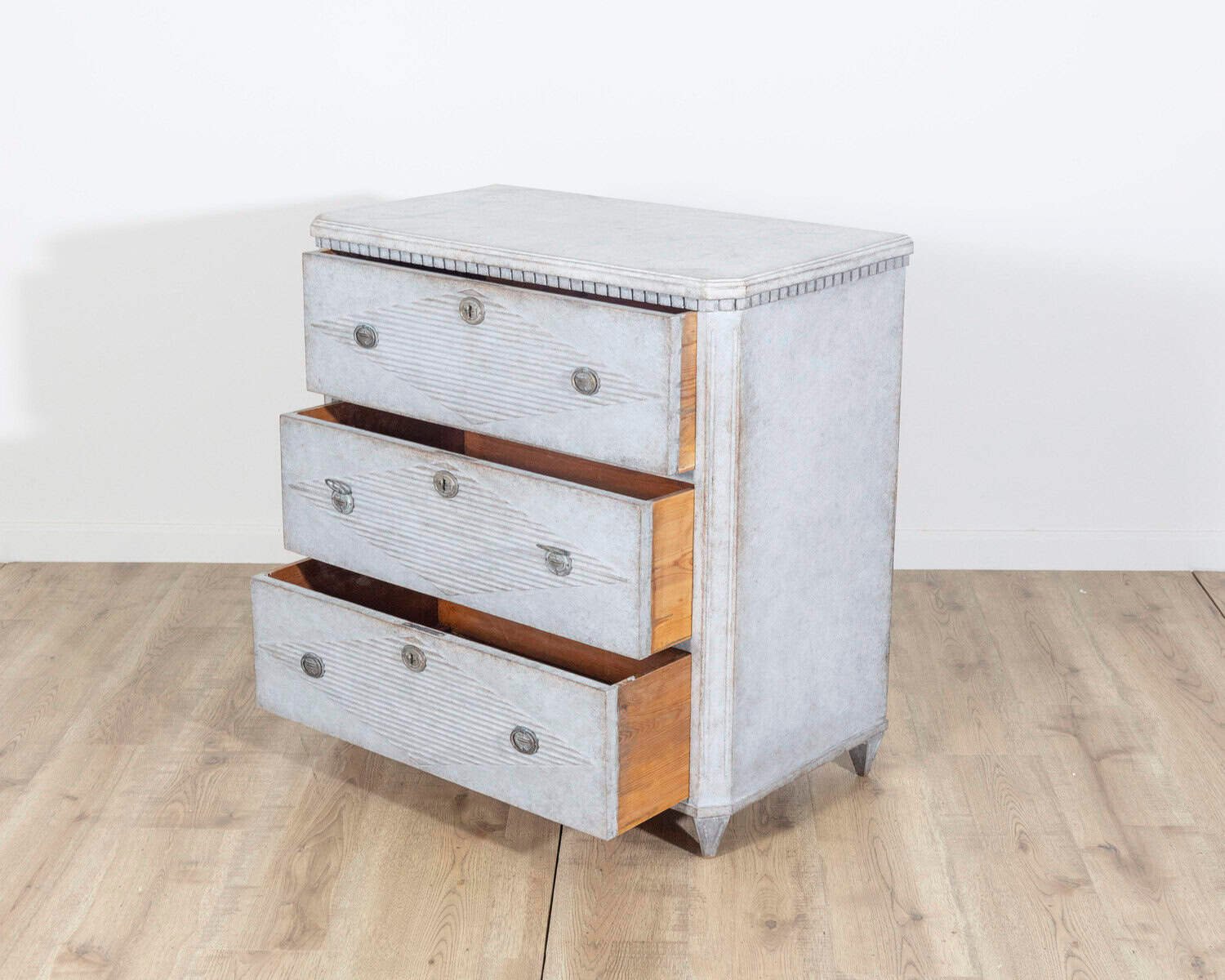 19th Century Swedish Gustavian Style Chest of Drawers Circa 1870 - JAA