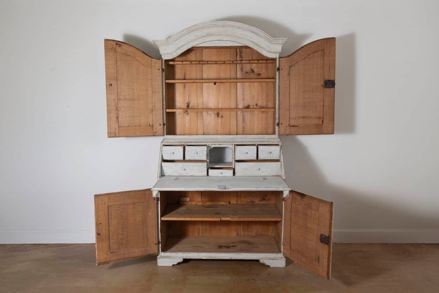19th Century Swedish Two-part Secretaire Circa 1810 - JAA