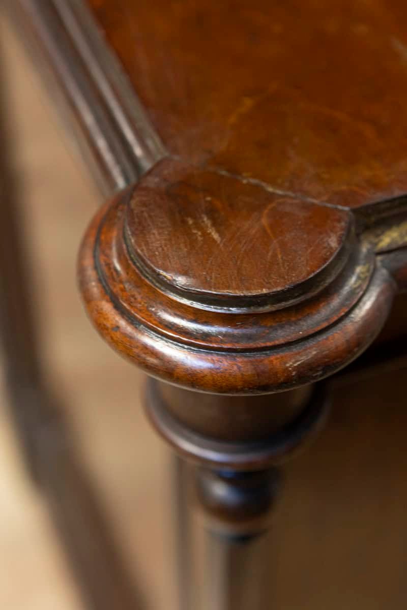 French Louis-Philippe 19th Century Two Part Bookcase with Blown Glass Doors - JAA