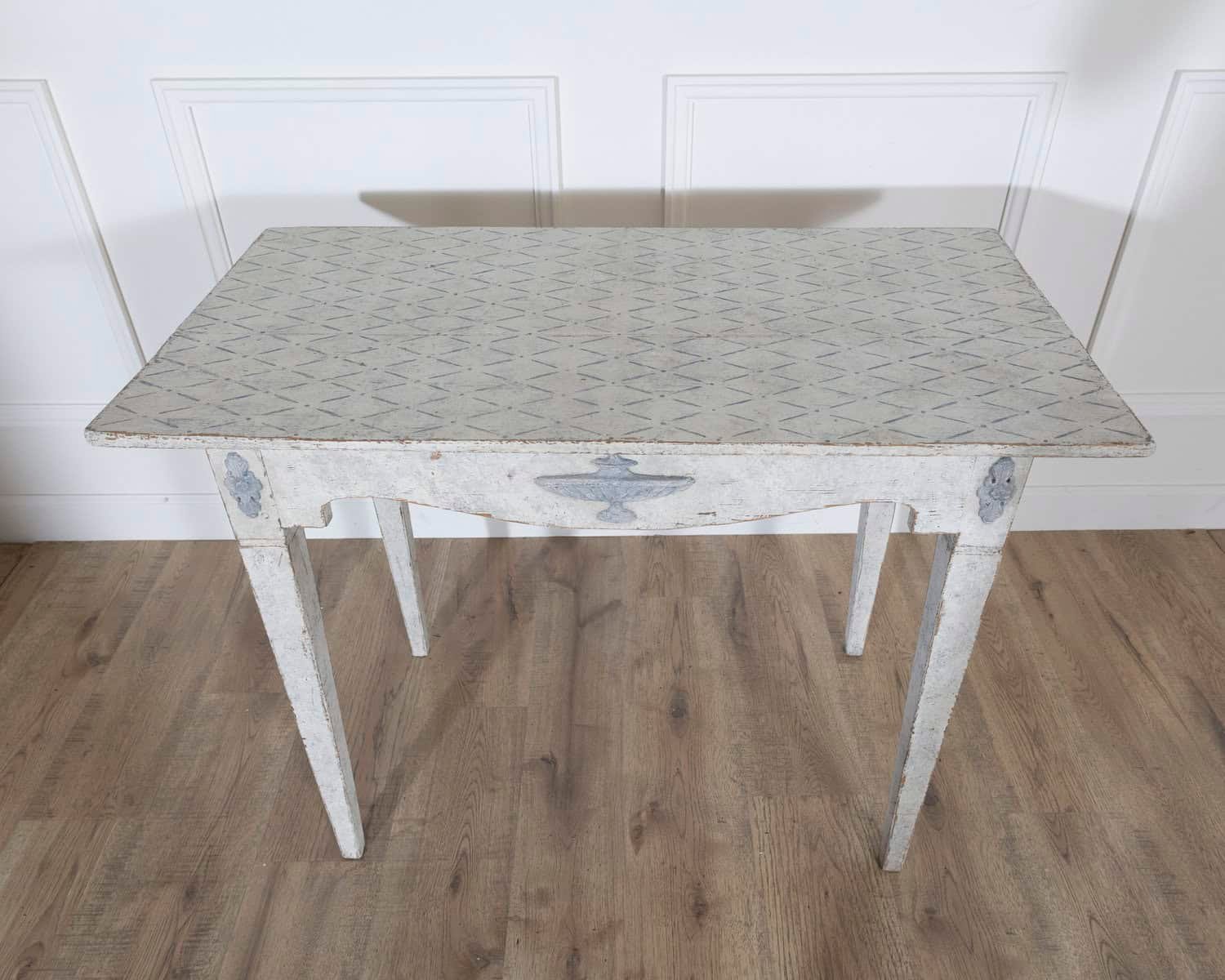 Swedish Gustavian Painted Console Table with Decorative Details, Circa 1840 - JAA