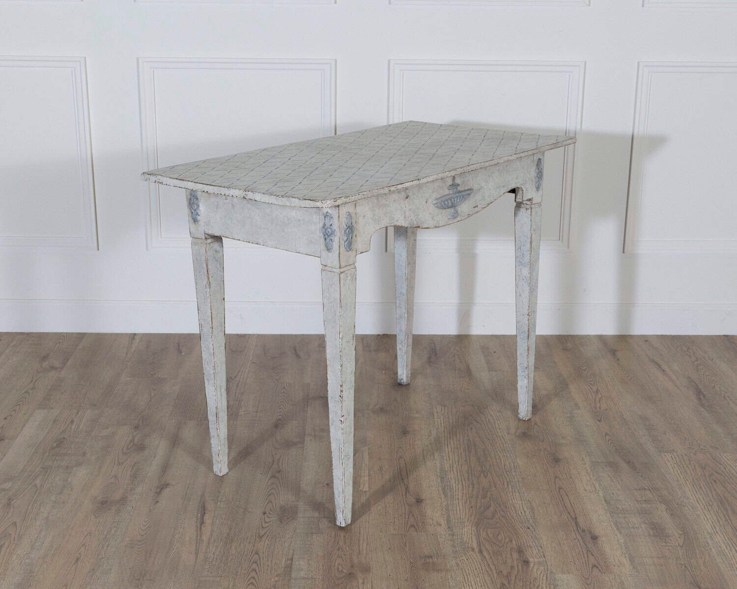 Swedish Gustavian Painted Console Table with Decorative Details, Circa 1840 - JAA