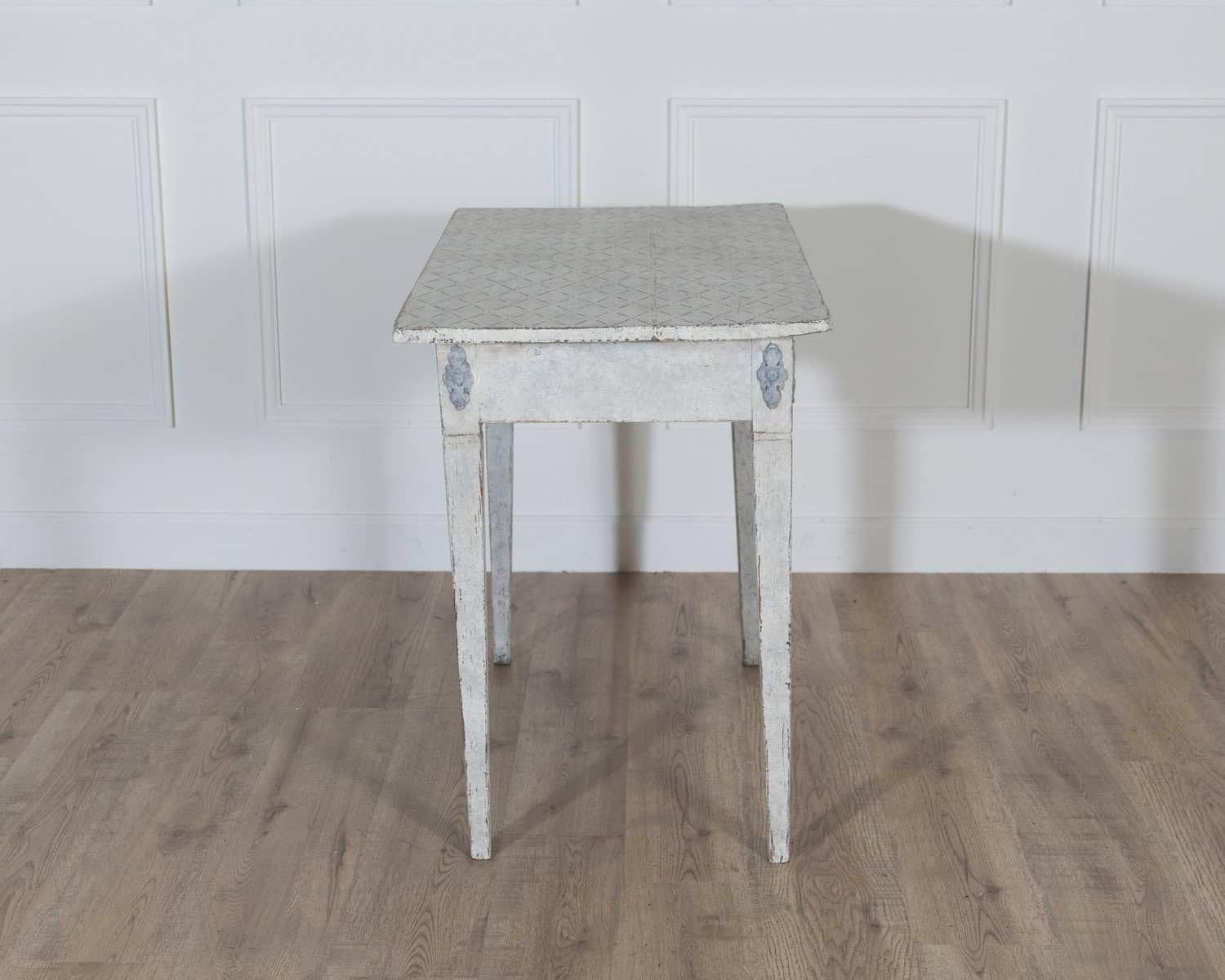 Swedish Gustavian Painted Console Table with Decorative Details, Circa 1840 - JAA