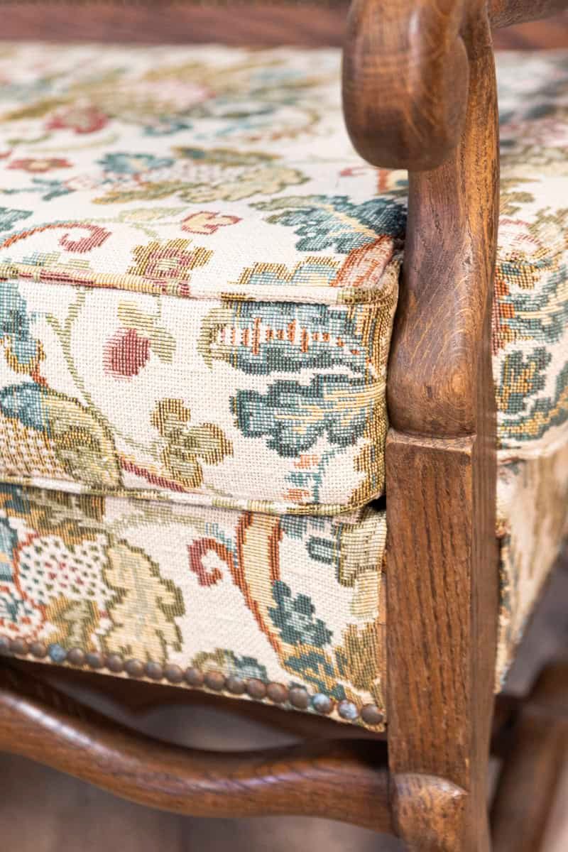 20th Century French Mutton Leg Walnut Sofa - JAA