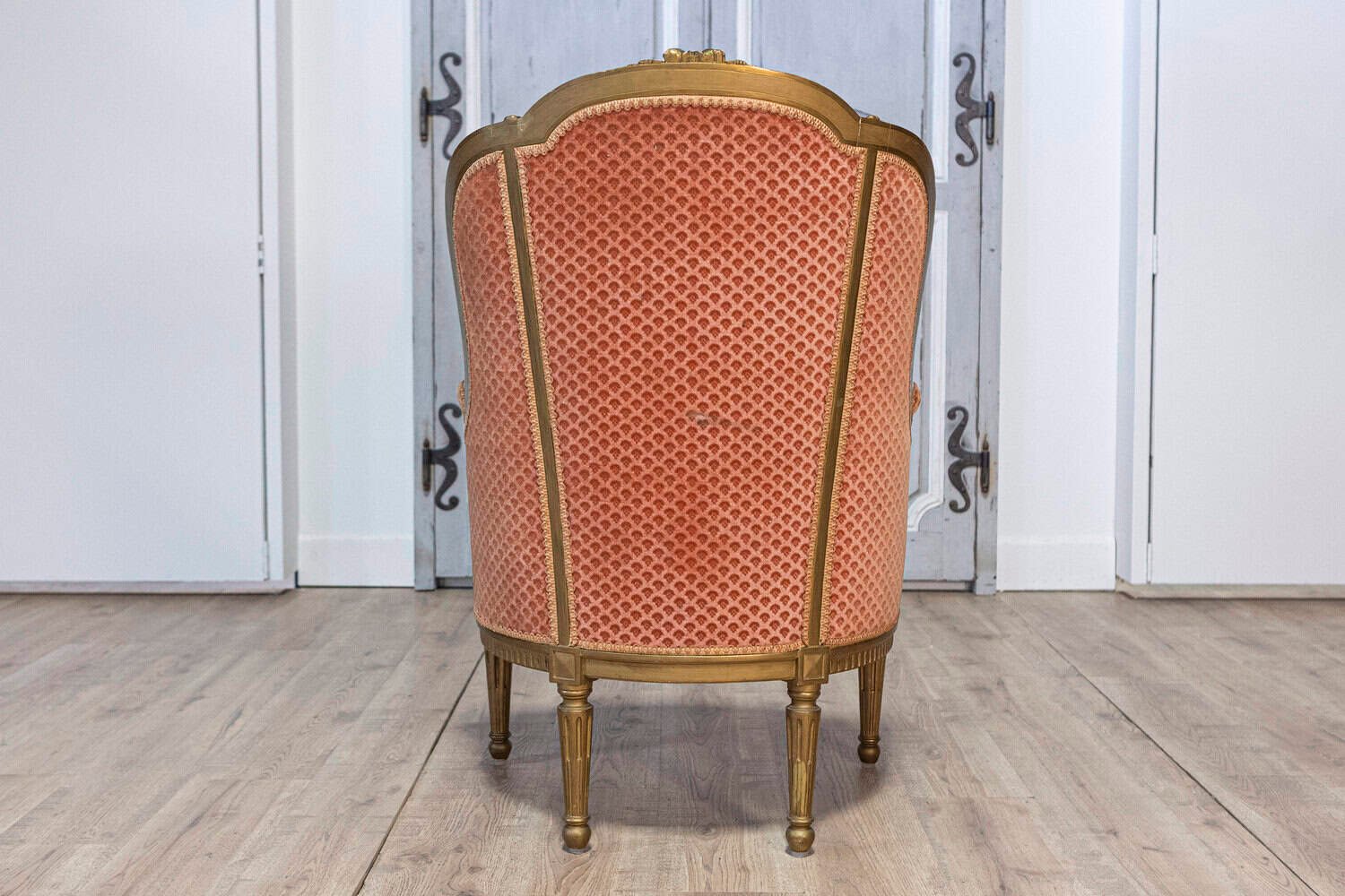 Pair of 20th Century French Louis XVI Style Bergères Chairs - JAA
