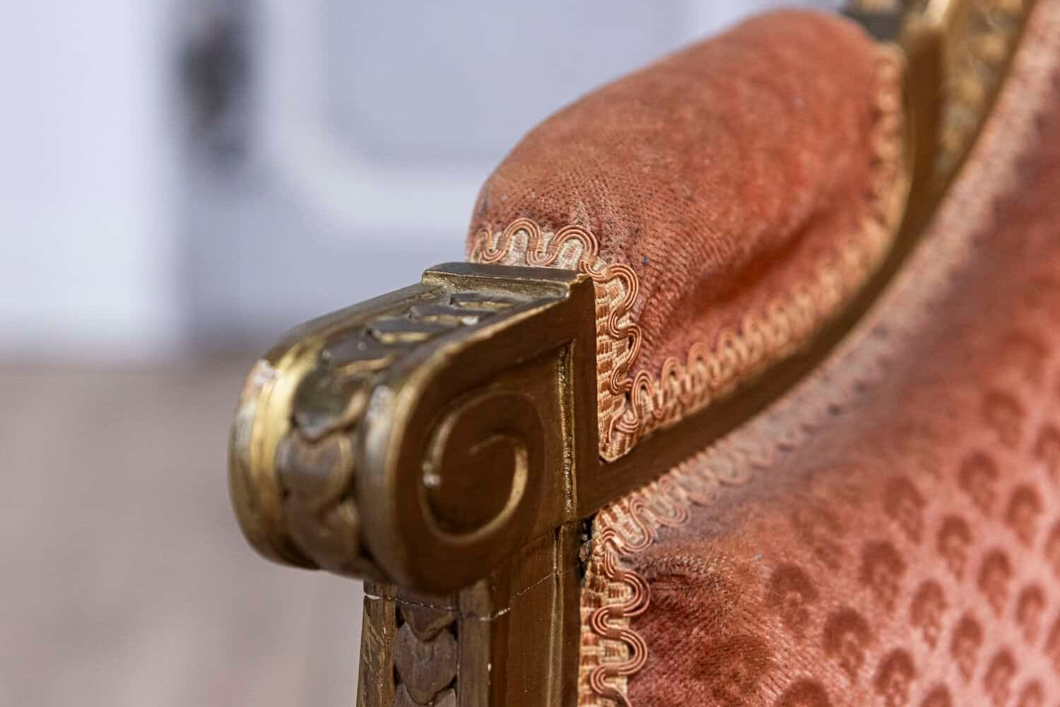 Pair of 20th Century French Louis XVI Style Bergères Chairs - JAA