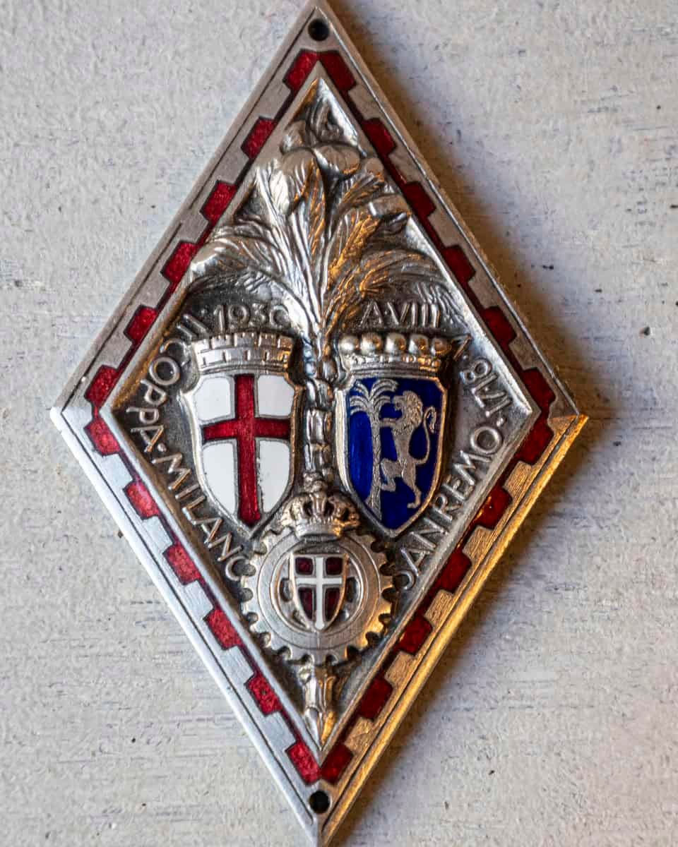 Italian enamel plaque, Coppa Milano Sanremo 1930 - JAA
