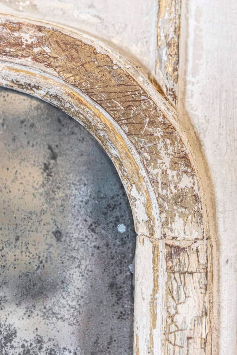 French Louis XVI Period 1790s Trumeau Mirror with Carved Liberal Arts Allegory - JAA