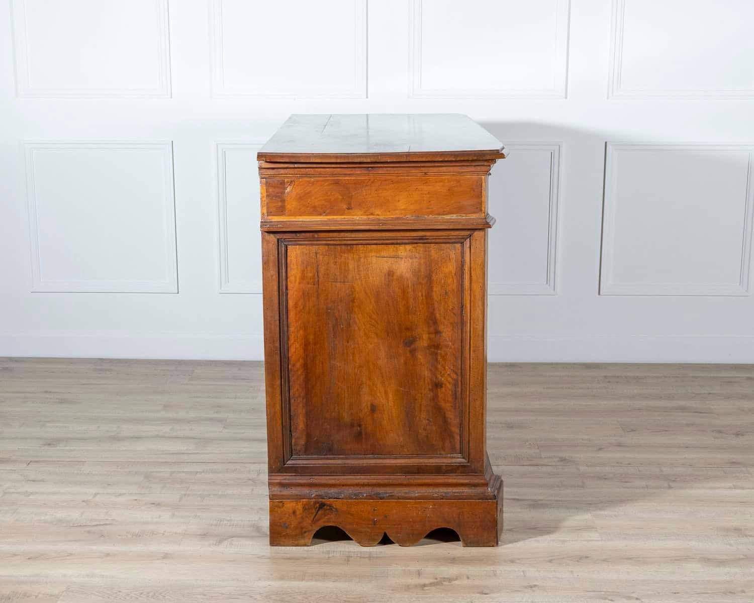17th-Century Central Italian Walnut Commode with Maple Inlay - JAA