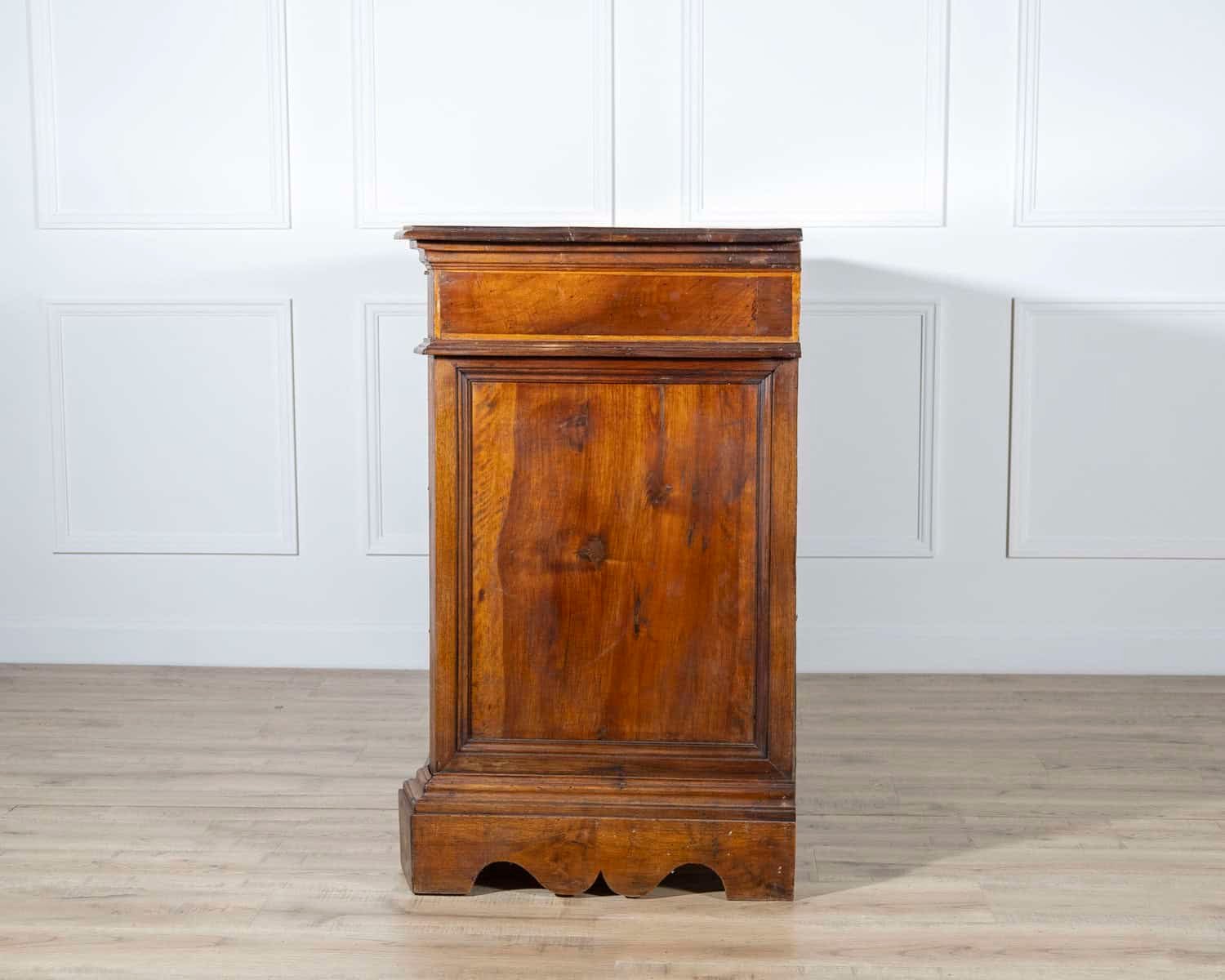 17th-Century Central Italian Walnut Commode with Maple Inlay - JAA