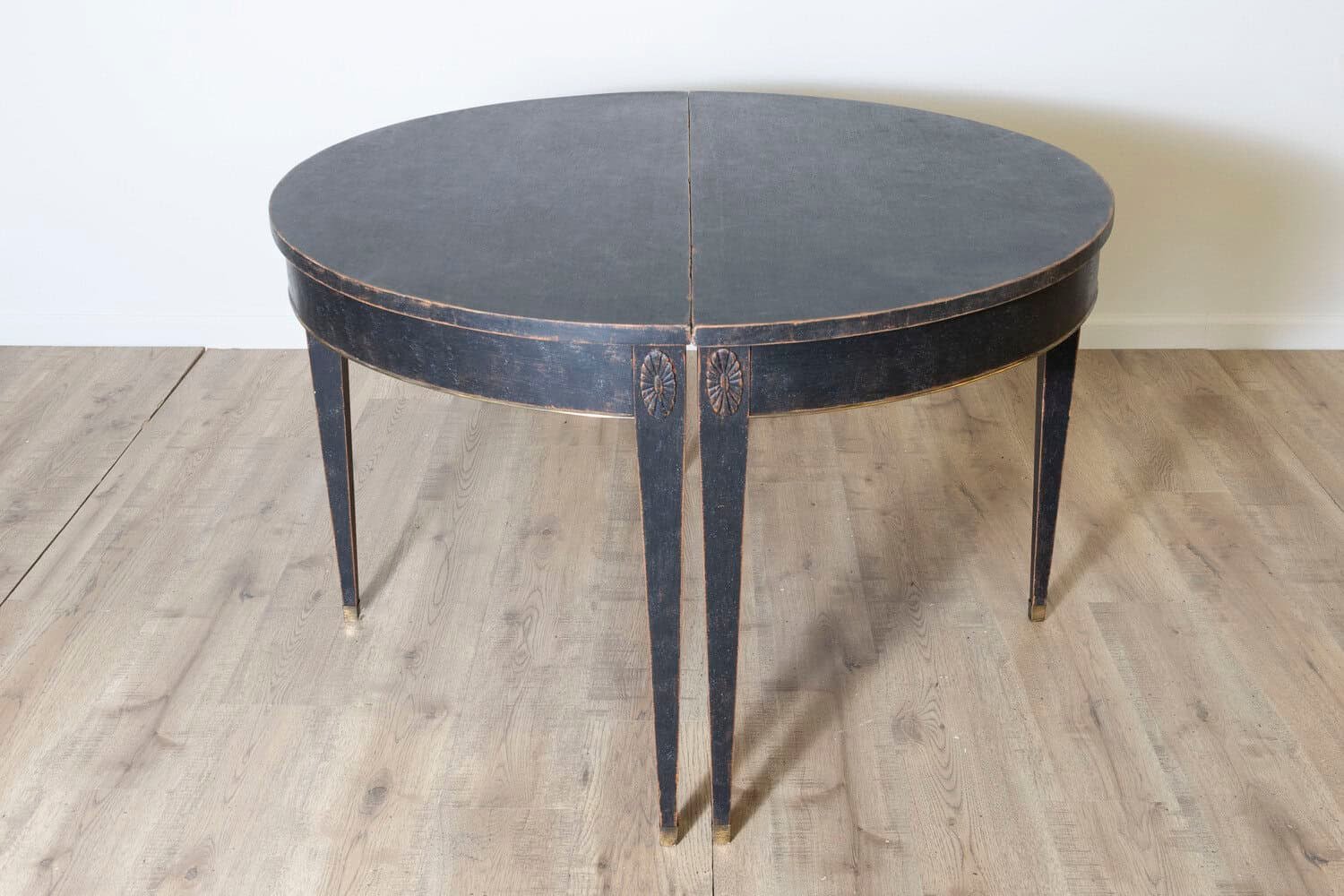 Pair of 19th Century Swedish Demi Lunes Circa 1800 - JAA