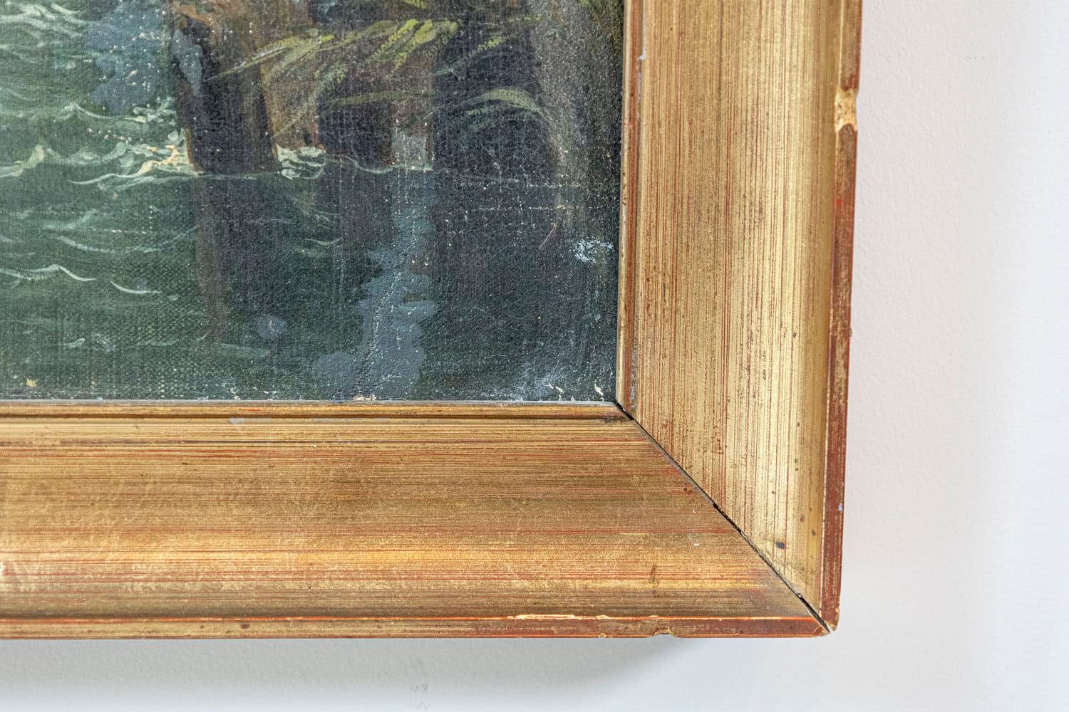 French 19th Century Oil on Canvas - JAA