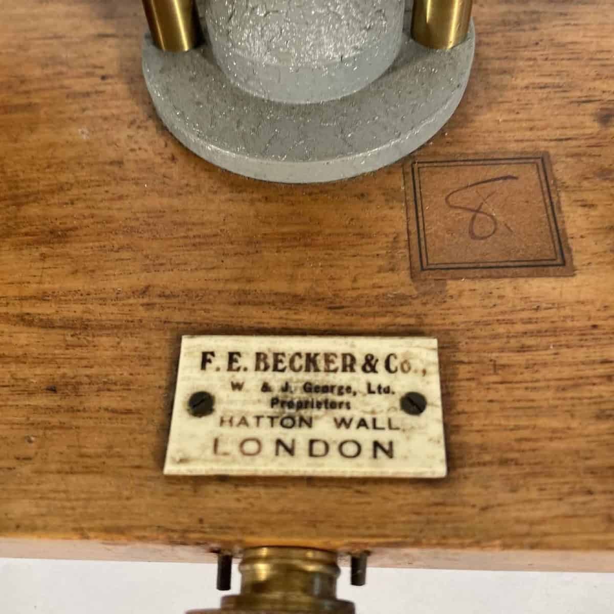 F E Becker & Co English Pharmaceutical Cased Scale - JAA