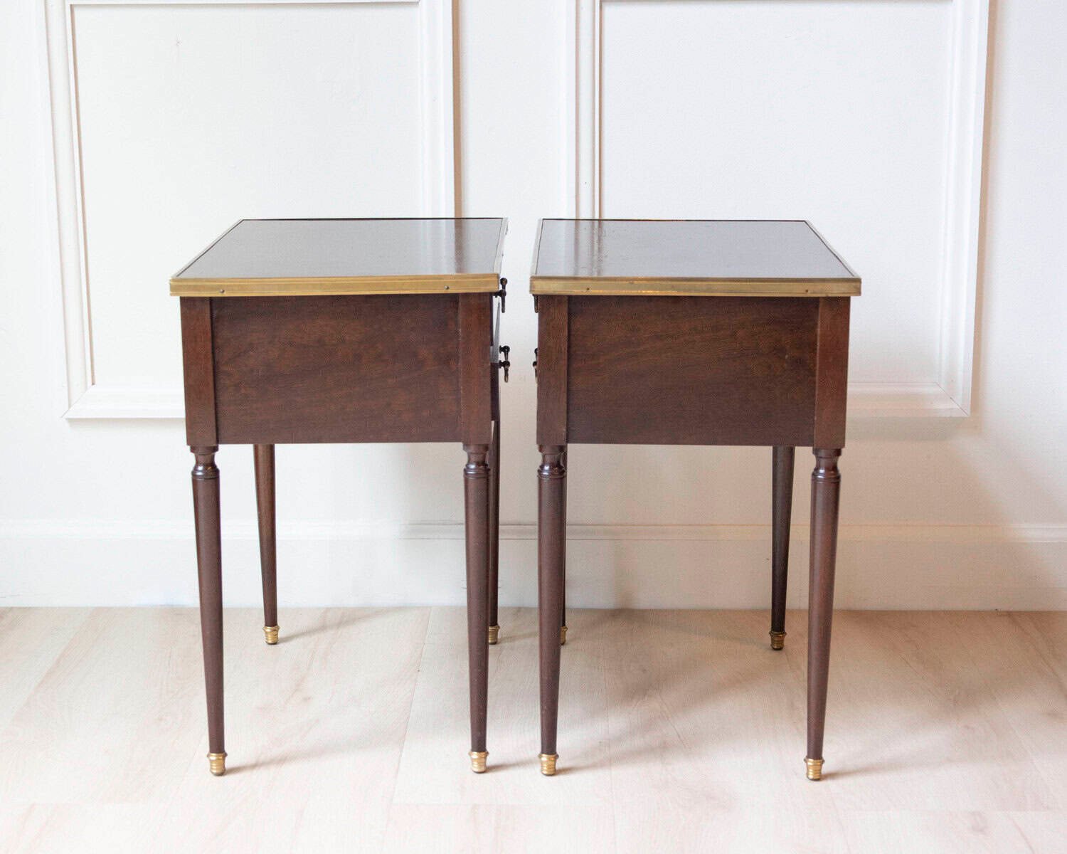 Pair Of Louis XVI Style Bedside Tables - JAA