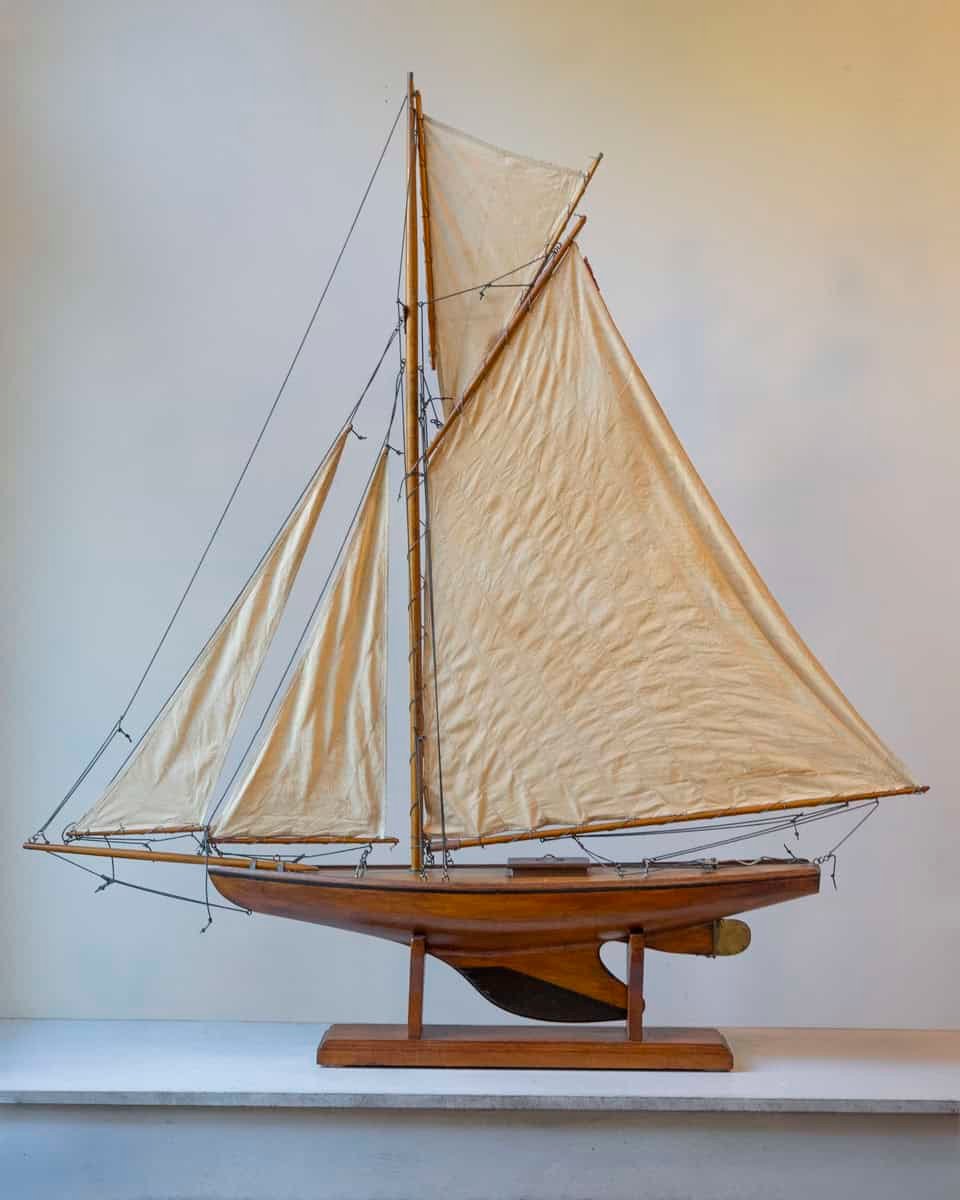Early 20th Century, English Carved Wood Racing Yawl - JAA