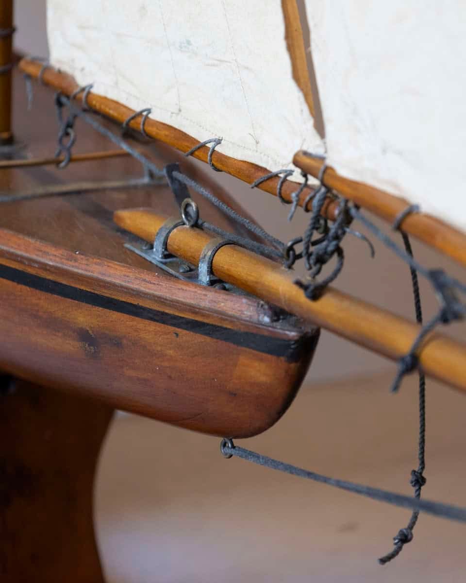 Early 20th Century, English Carved Wood Racing Yawl - JAA
