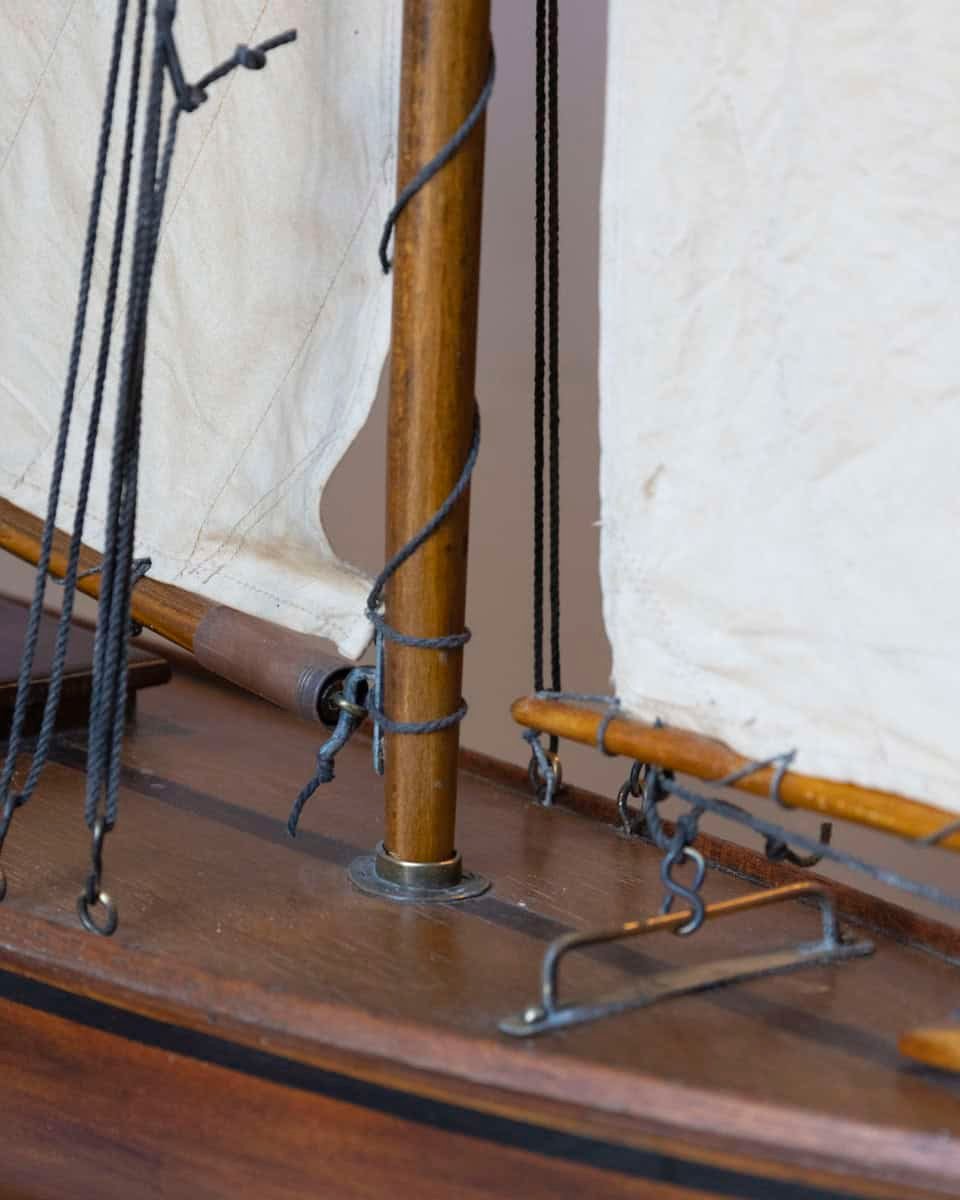 Early 20th Century, English Carved Wood Racing Yawl - JAA