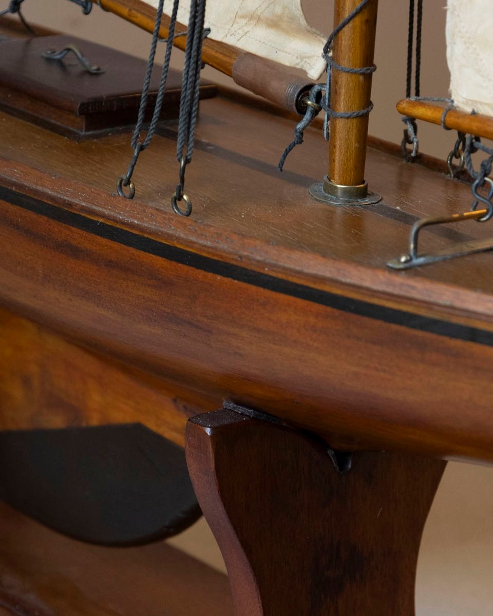 Early 20th Century, English Carved Wood Racing Yawl - JAA