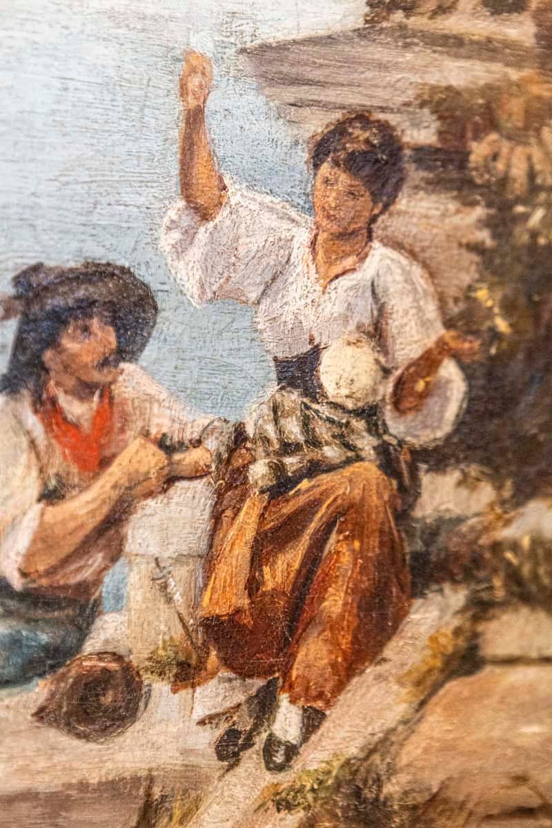 French 19th Century Continental School Painting Depicting a Venetian Lagoon Scene - JAA