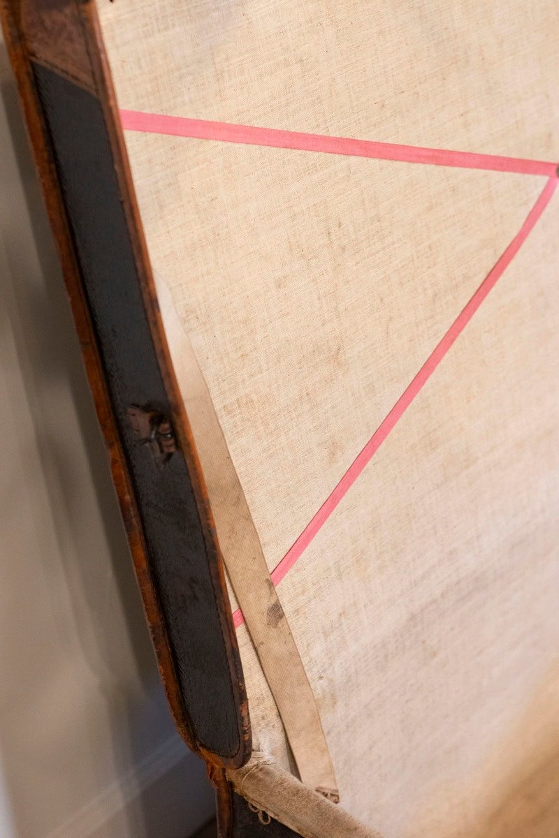 French 1890s Brown and Black Travel Trunk with Leather Straps and Aged Patina - JAA