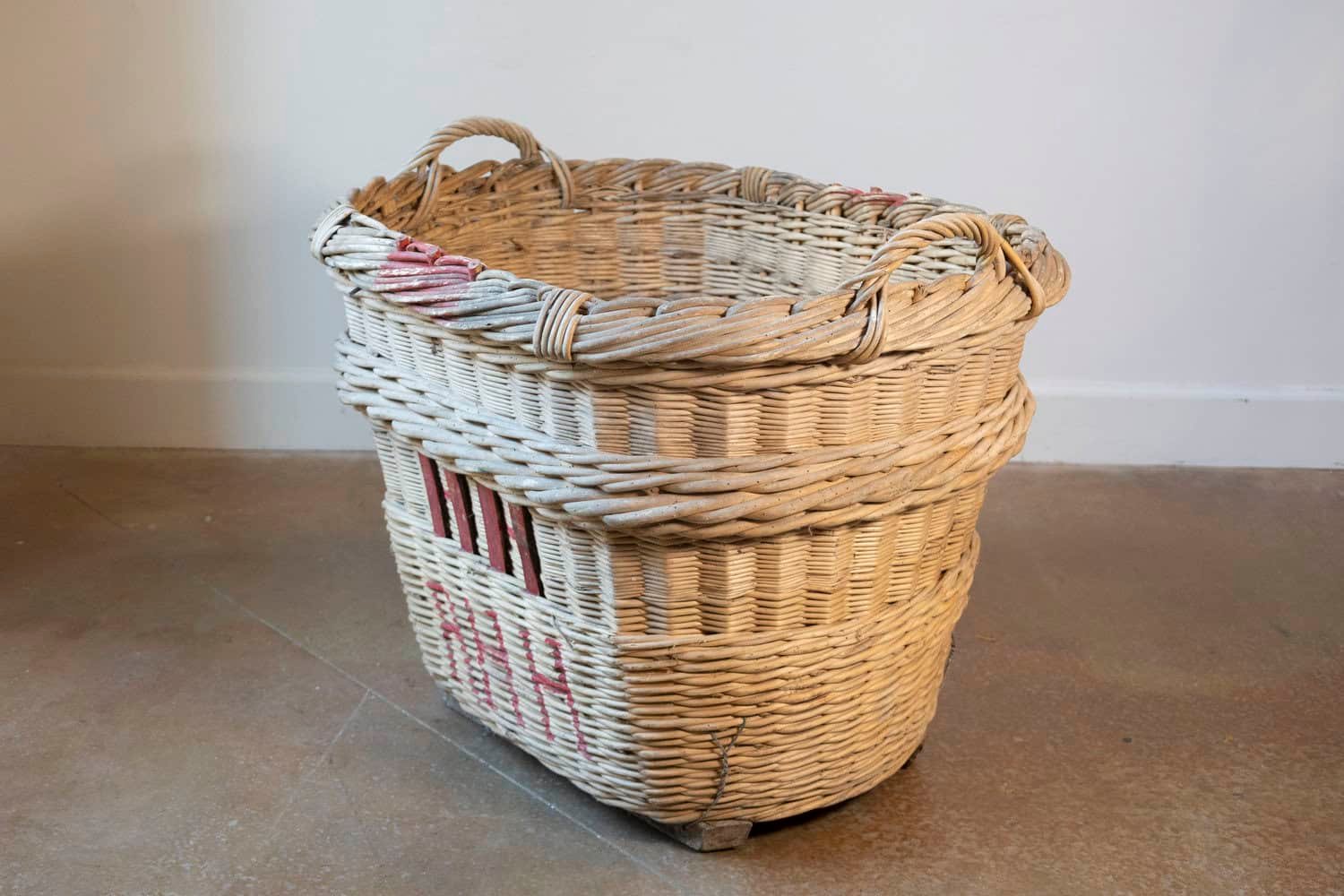 French 1940s Champagne Harvesting Basket - JAA