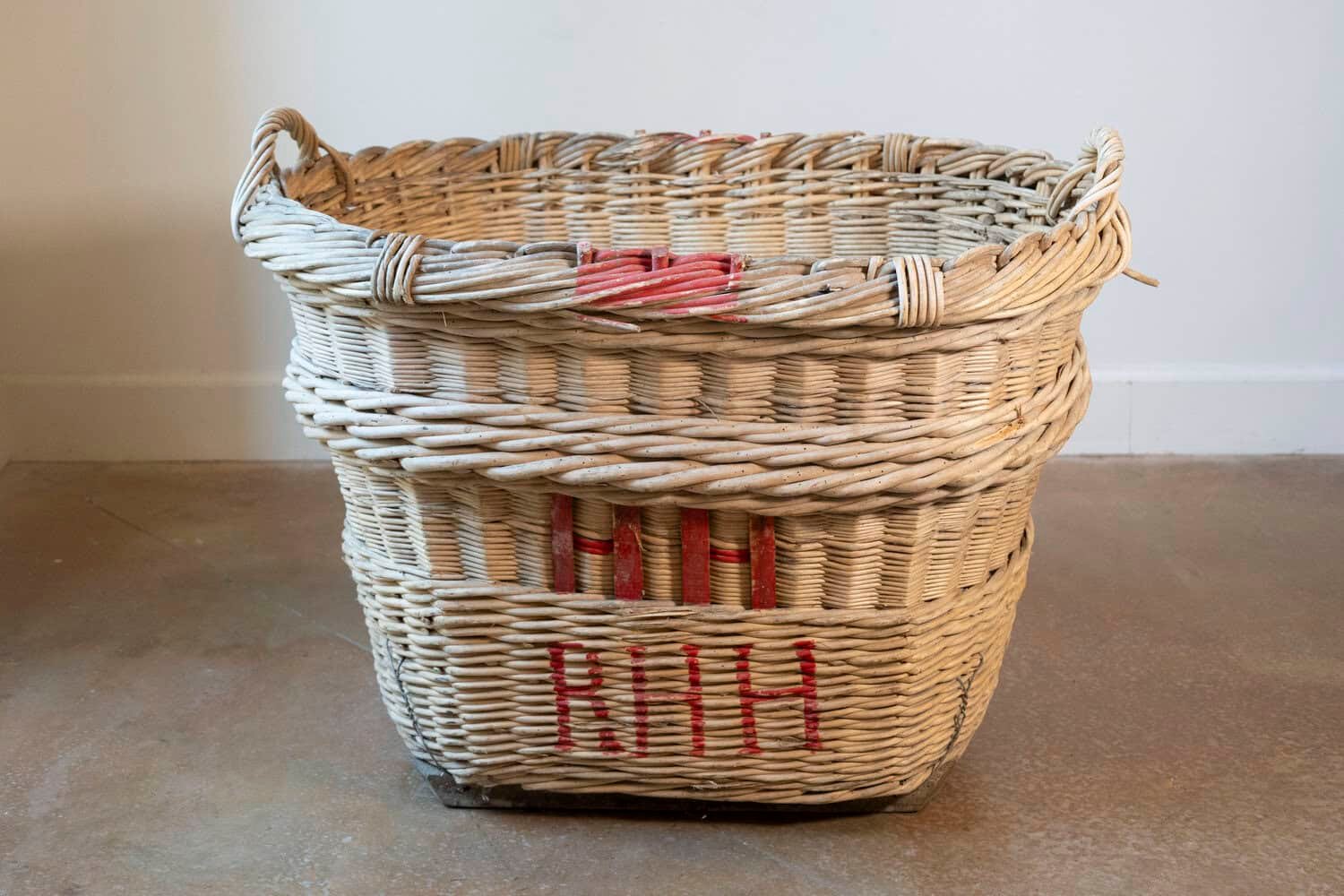 French 1940s Champagne Harvesting Basket - JAA