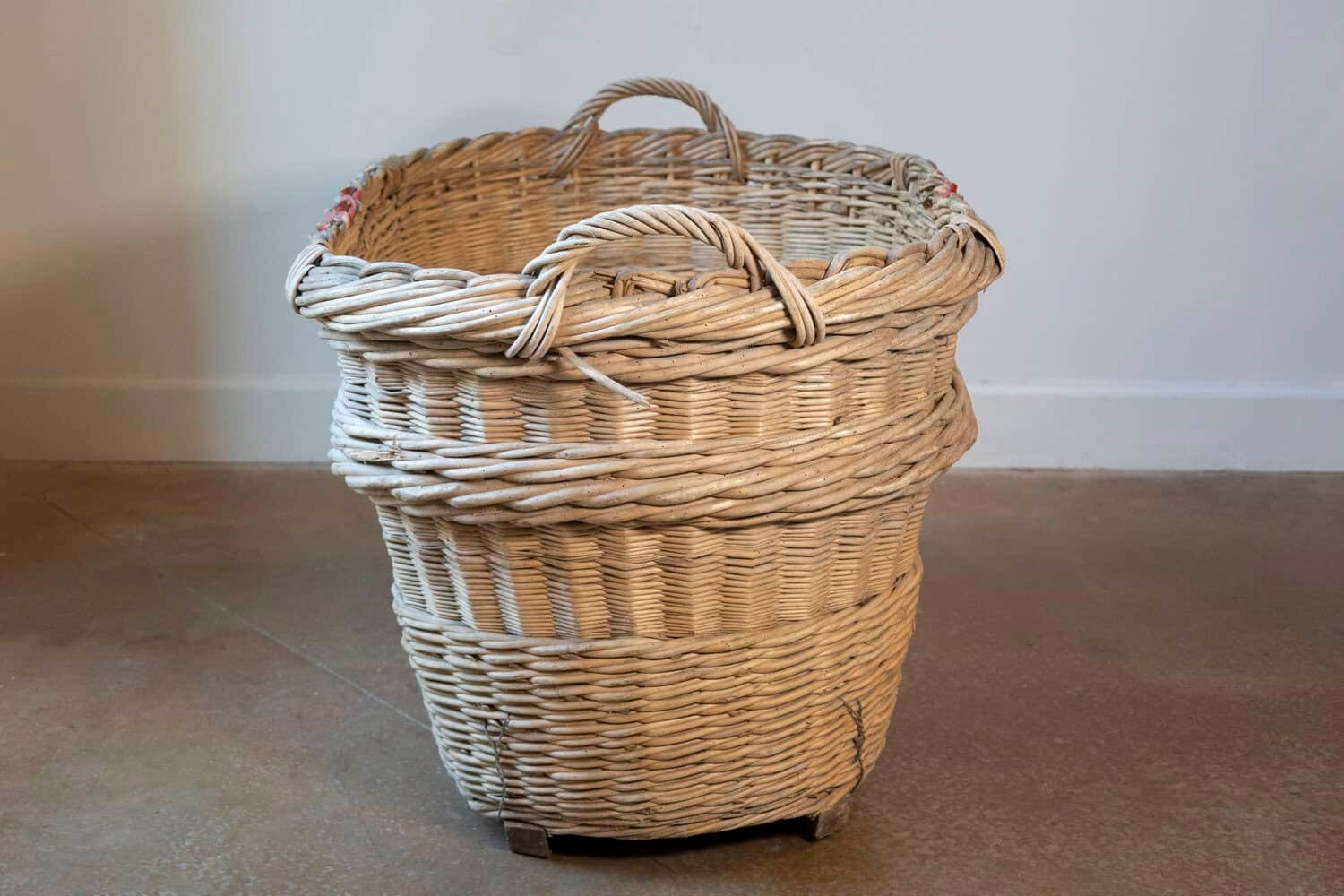 French 1940s Champagne Harvesting Basket - JAA