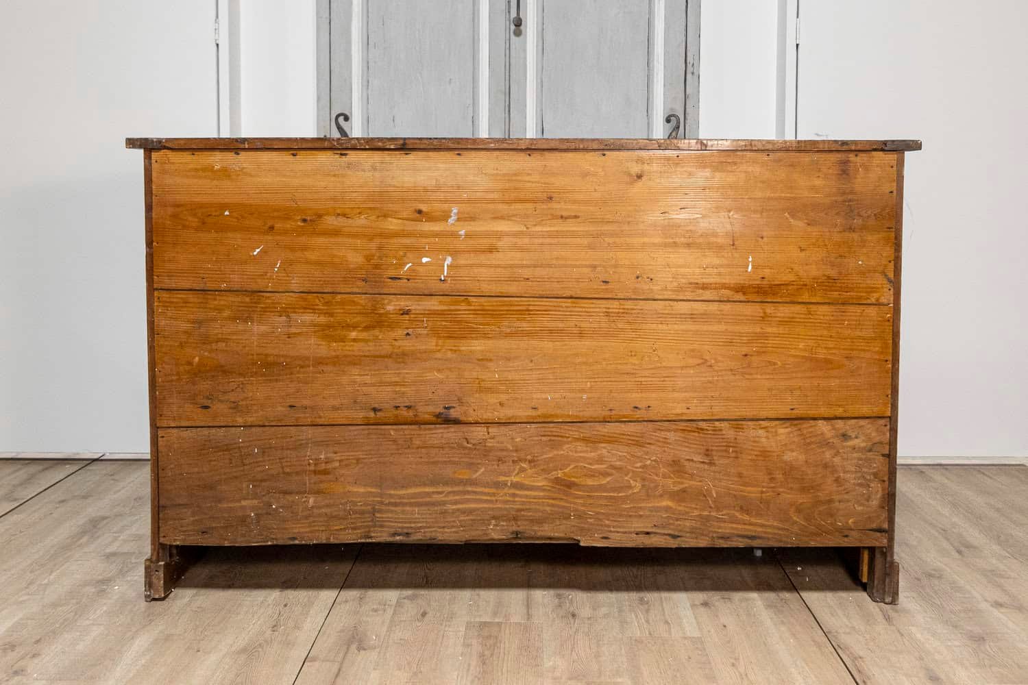 20th Century Italian Walnut and Iron Pastaia Shop Cabinet - JAA