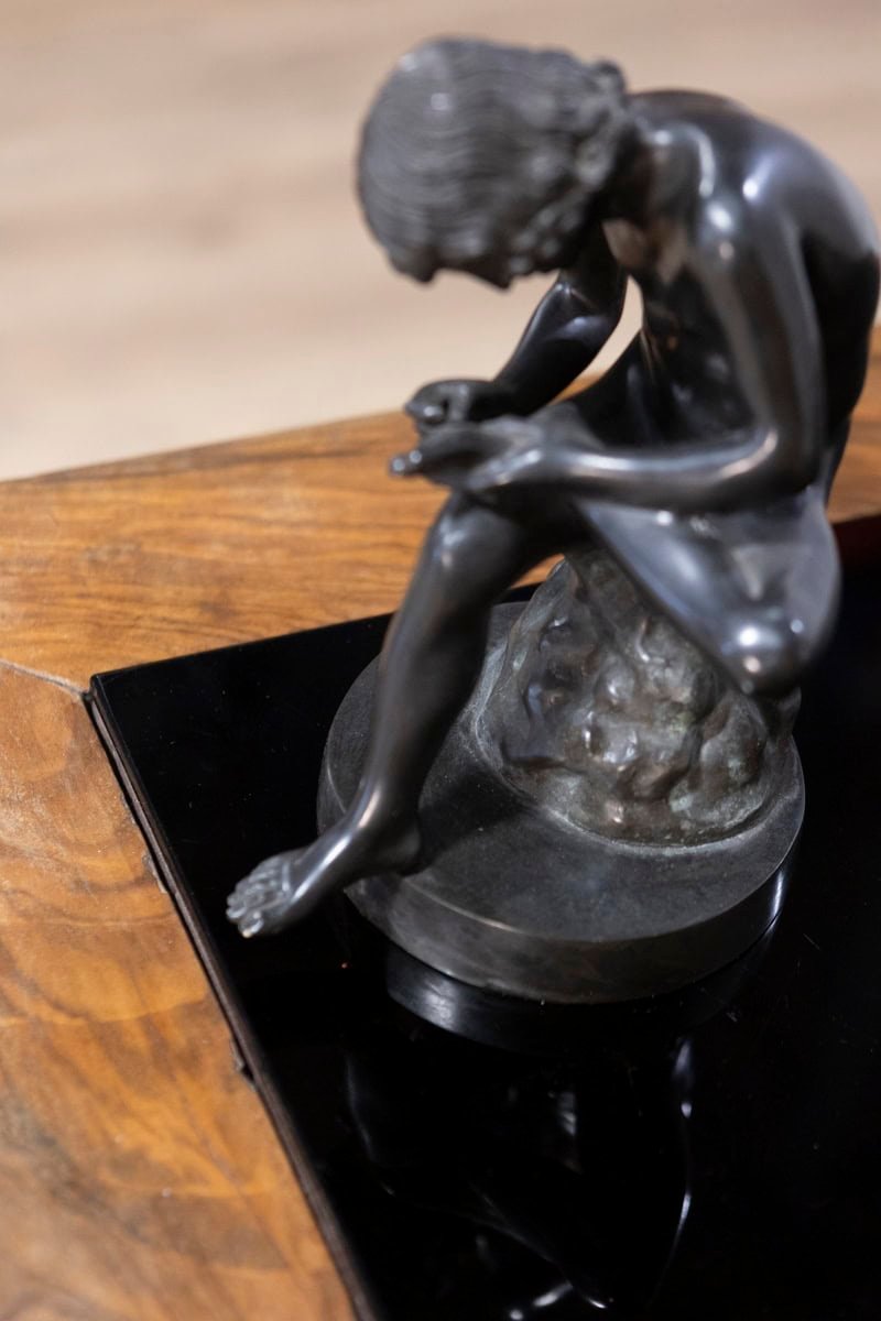 20th Century Italian Glass Top Desk - JAA