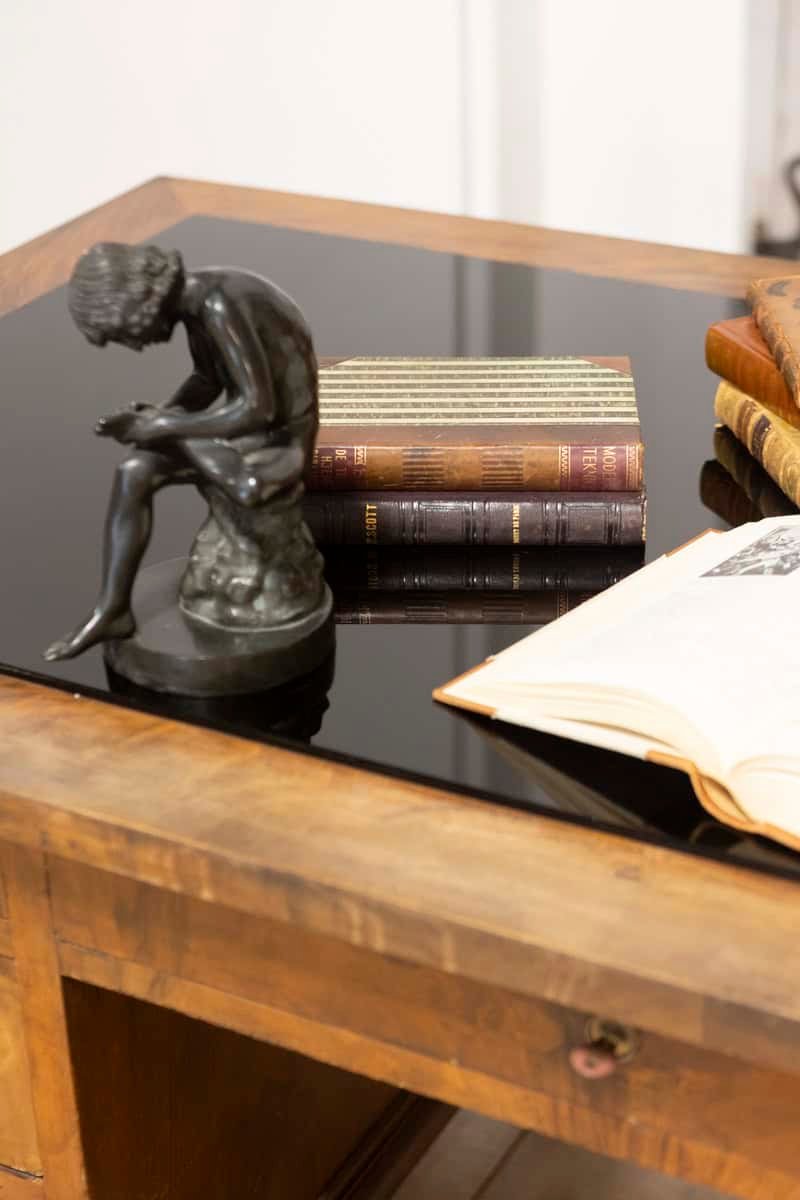 20th Century Italian Glass Top Desk - JAA