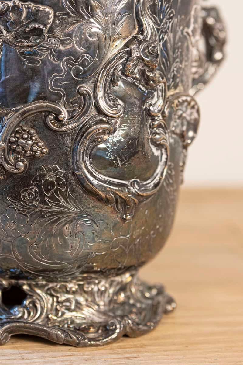 English 19th Century George III Sheffield Silver on Copper Champagne Bucket - JAA