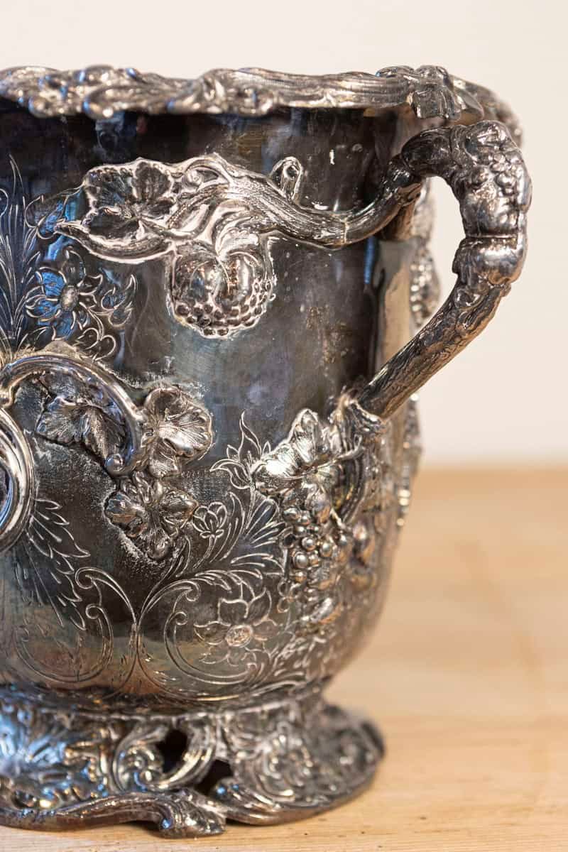 English 19th Century George III Sheffield Silver on Copper Champagne Bucket - JAA