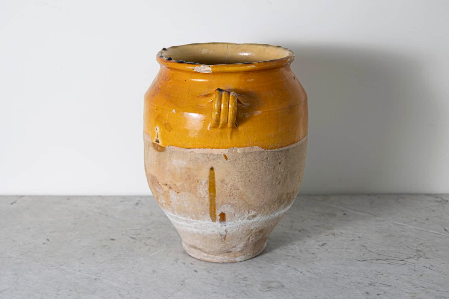 19th Century French Provincial Glazed Pottery Vessel - JAA