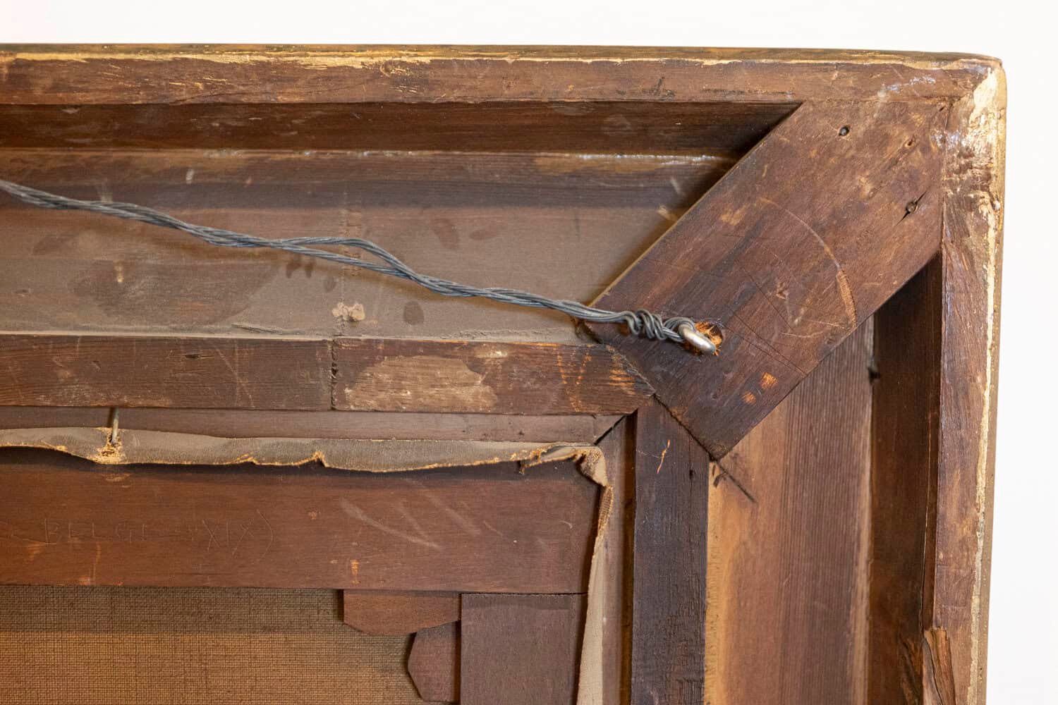 French Giltwood Framed 19th Century Oil on Canvas Painting Depicting Fruits - JAA