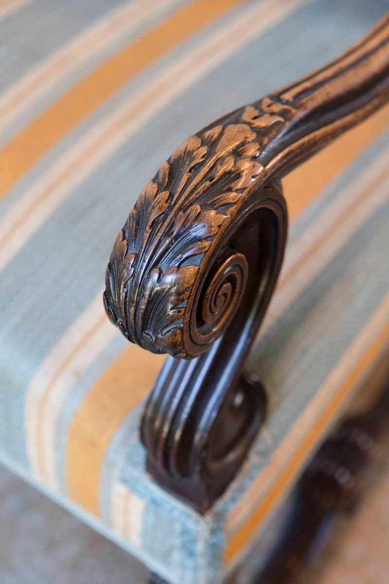 Louis XIII Style 19th Century French Os de Mouton Walnut Armchairs, a Pair - JAA