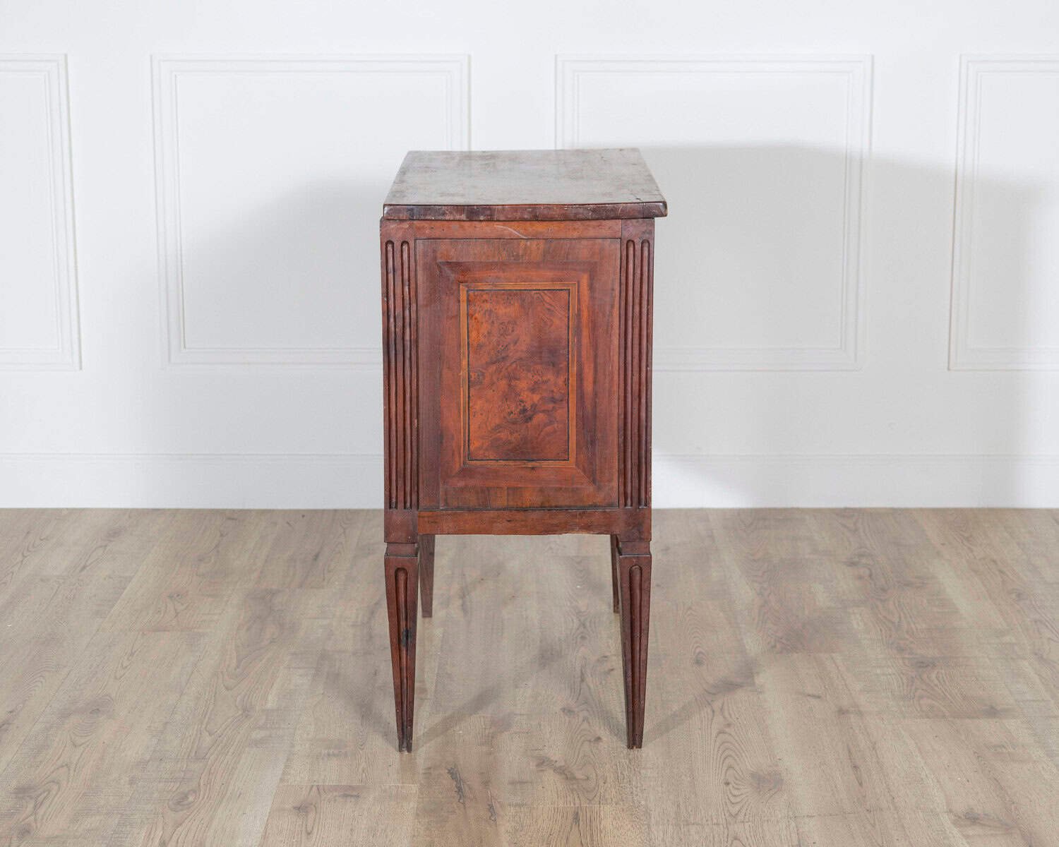 Small Italian Walnut Chest of Drawers with Two Drawers, Late 18th–Early 19th Century - JAA