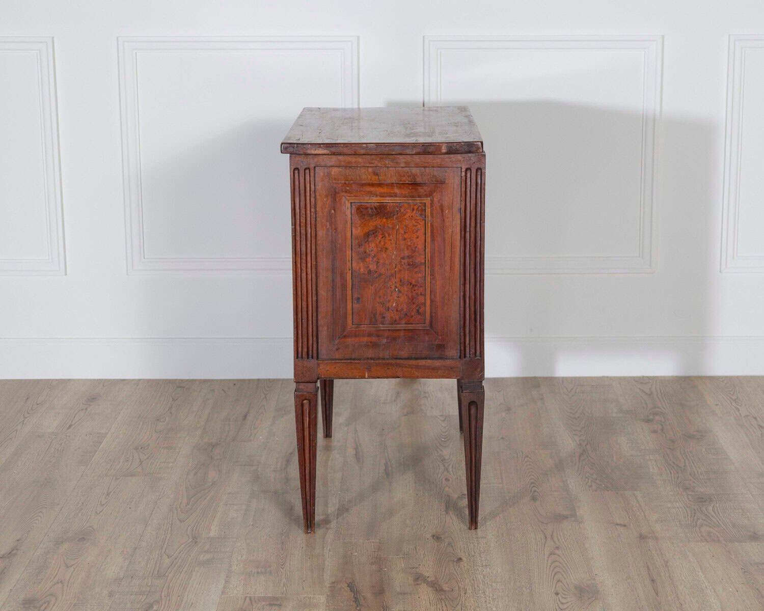 Small Italian Walnut Chest of Drawers with Two Drawers, Late 18th–Early 19th Century - JAA