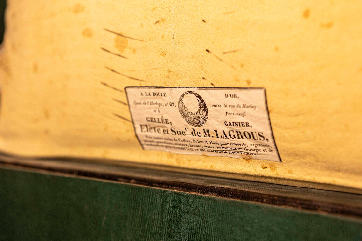 French 19th Century Maison Gellée et Gainier Leather and Brass Decorative Box - JAA