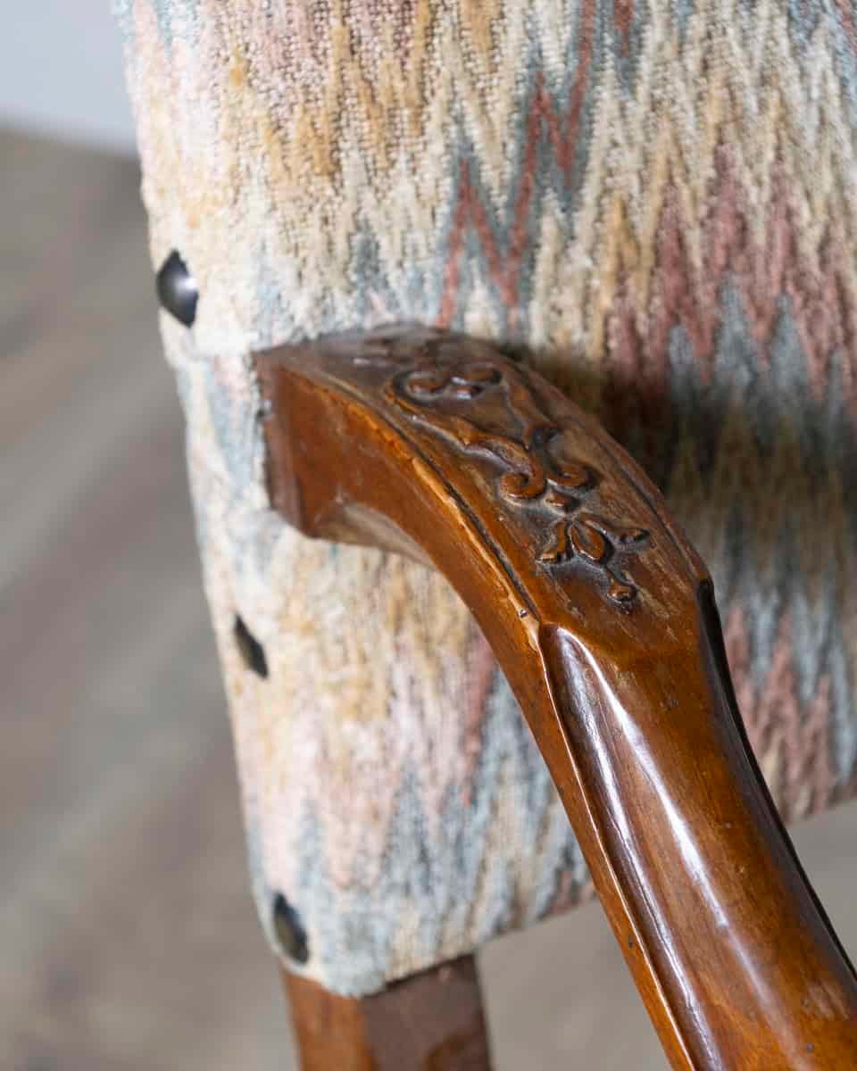 Pair of 18th Century Italian Walnut Arm Chairs - JAA