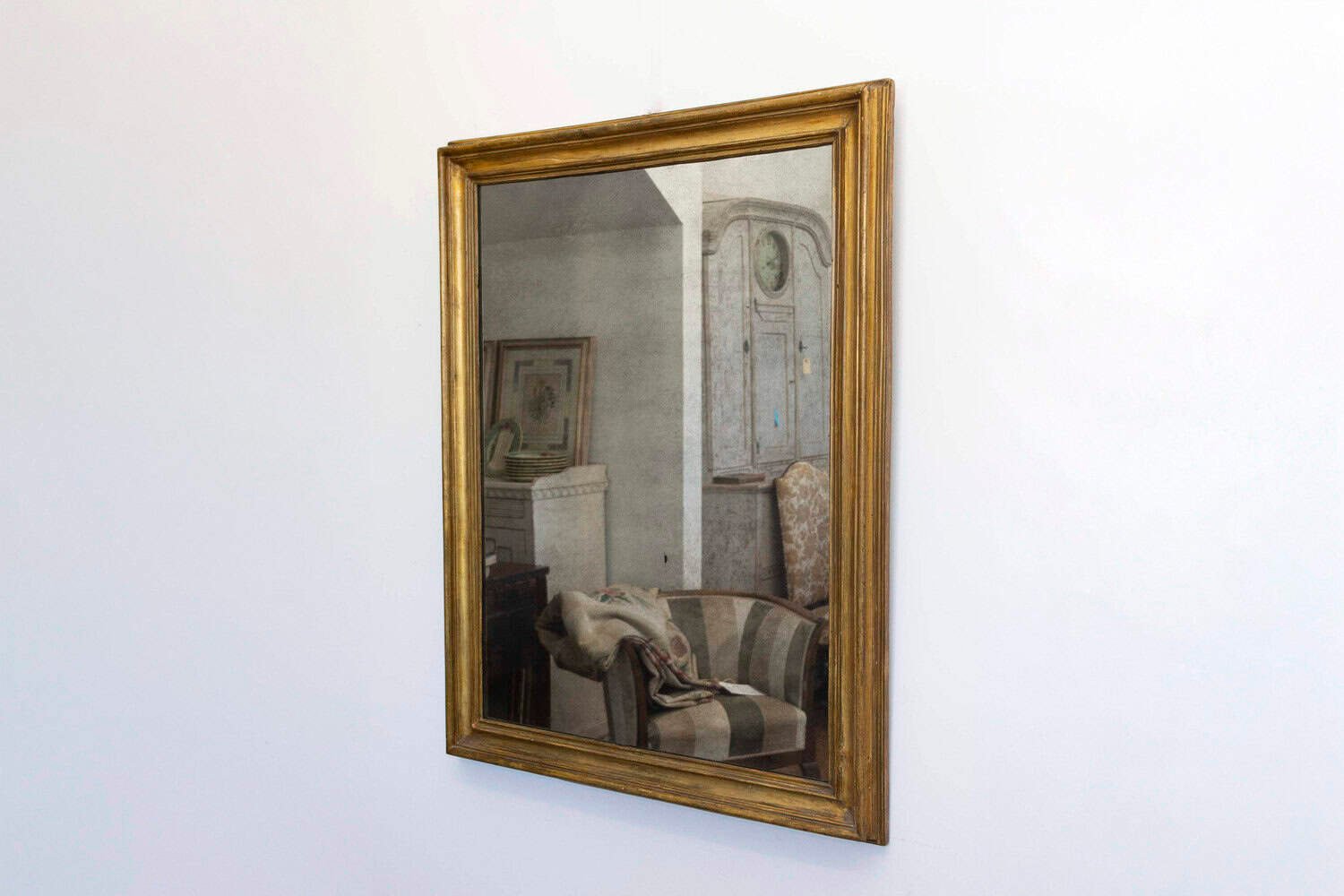 Italian 18th Century Gilt Wood Framed Mirror - JAA