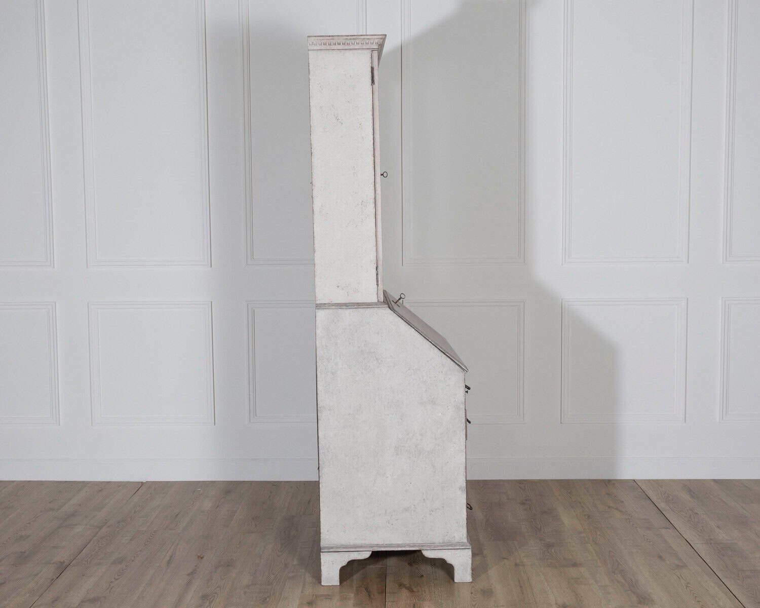 18th Century European Painted Bureau Bookcase with Glazed Doors, circa 1790 - JAA