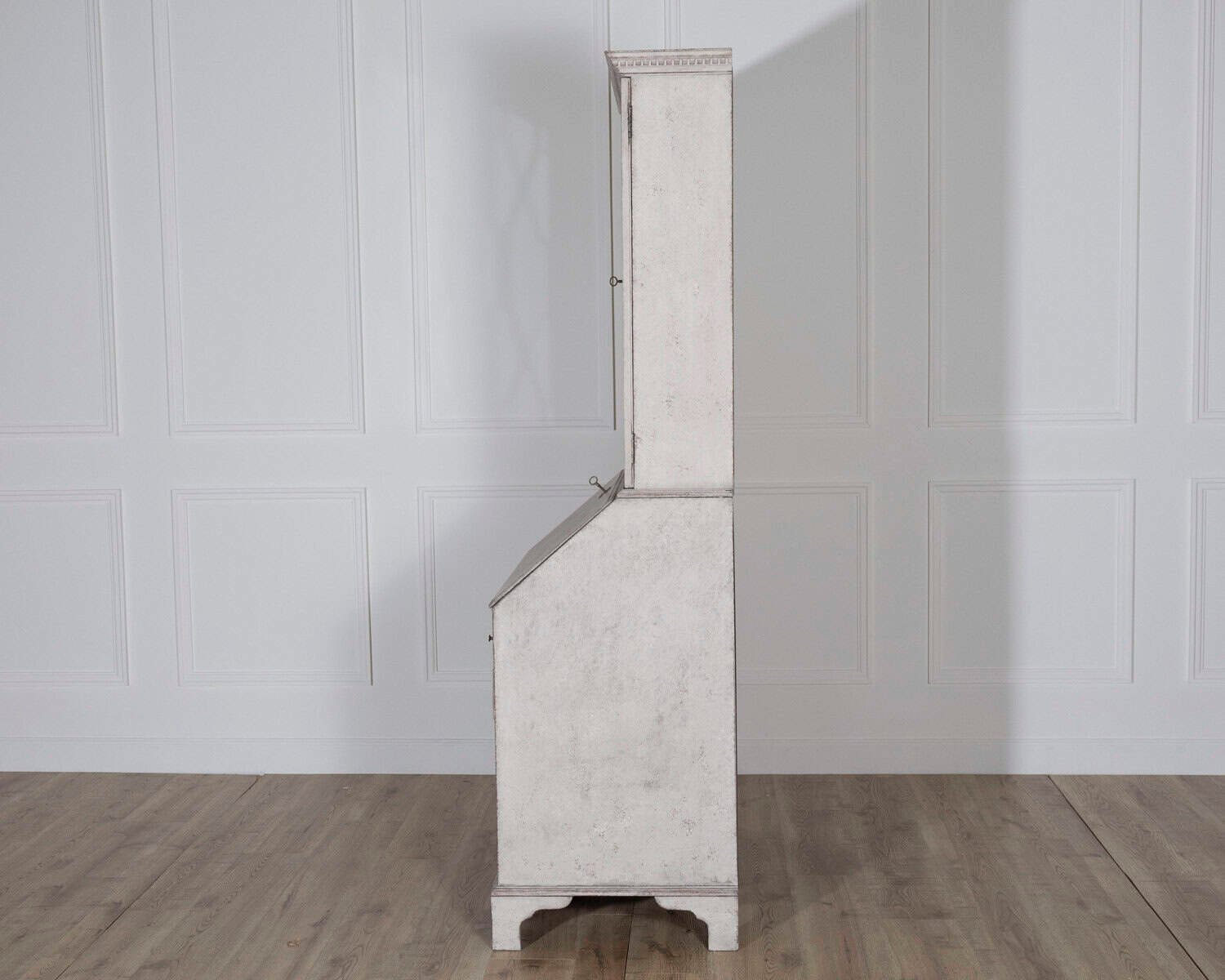 18th Century European Painted Bureau Bookcase with Glazed Doors, circa 1790 - JAA