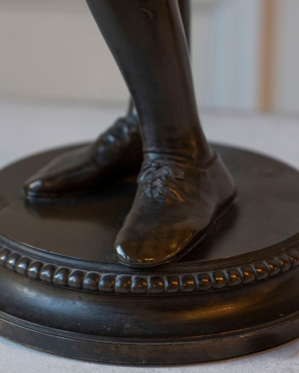 Paul Dubois, “Florentine Singer,” 1865 — Bronze by F. Barbedienne Foundry - JAA