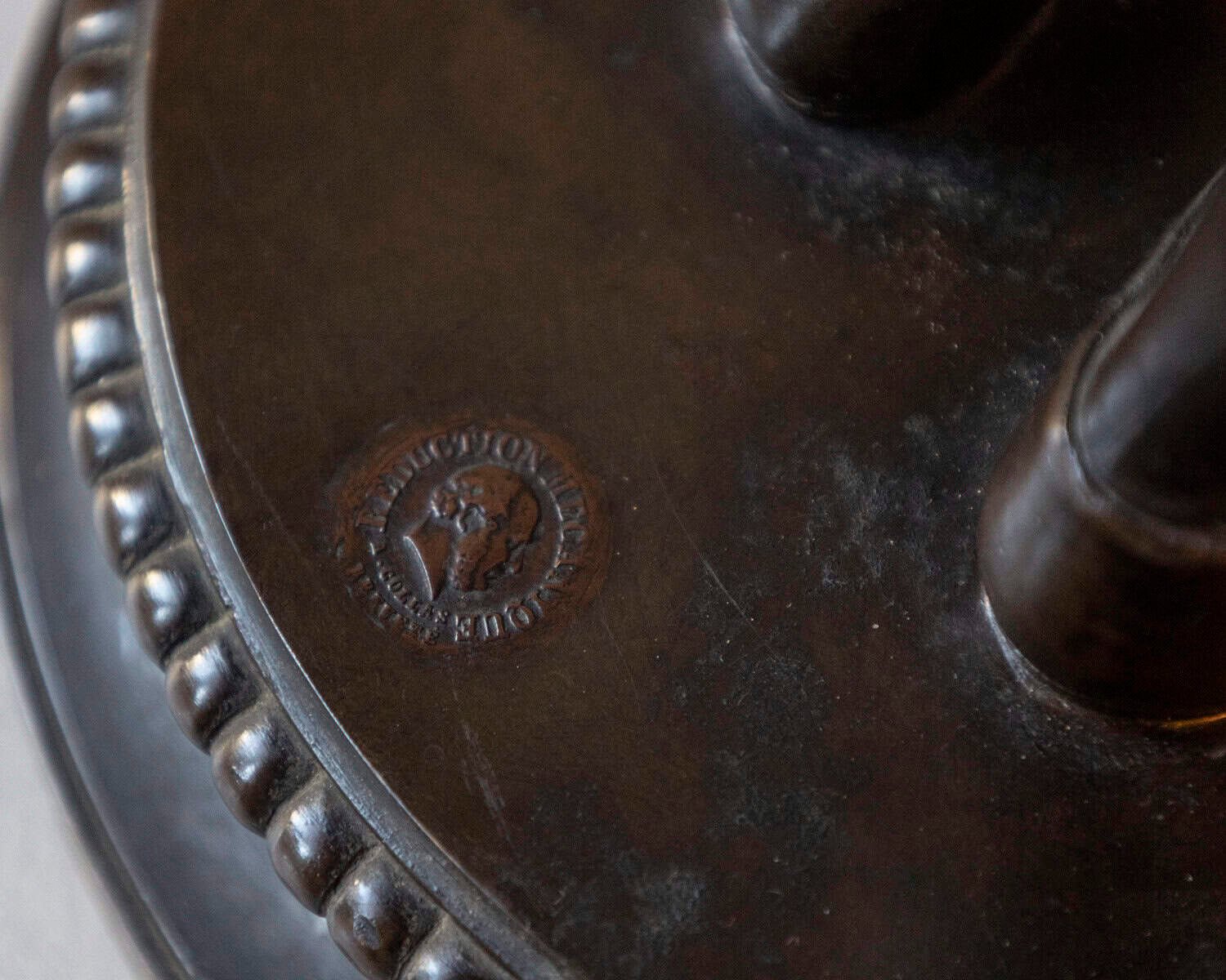 Paul Dubois, “Florentine Singer,” 1865 — Bronze by F. Barbedienne Foundry - JAA