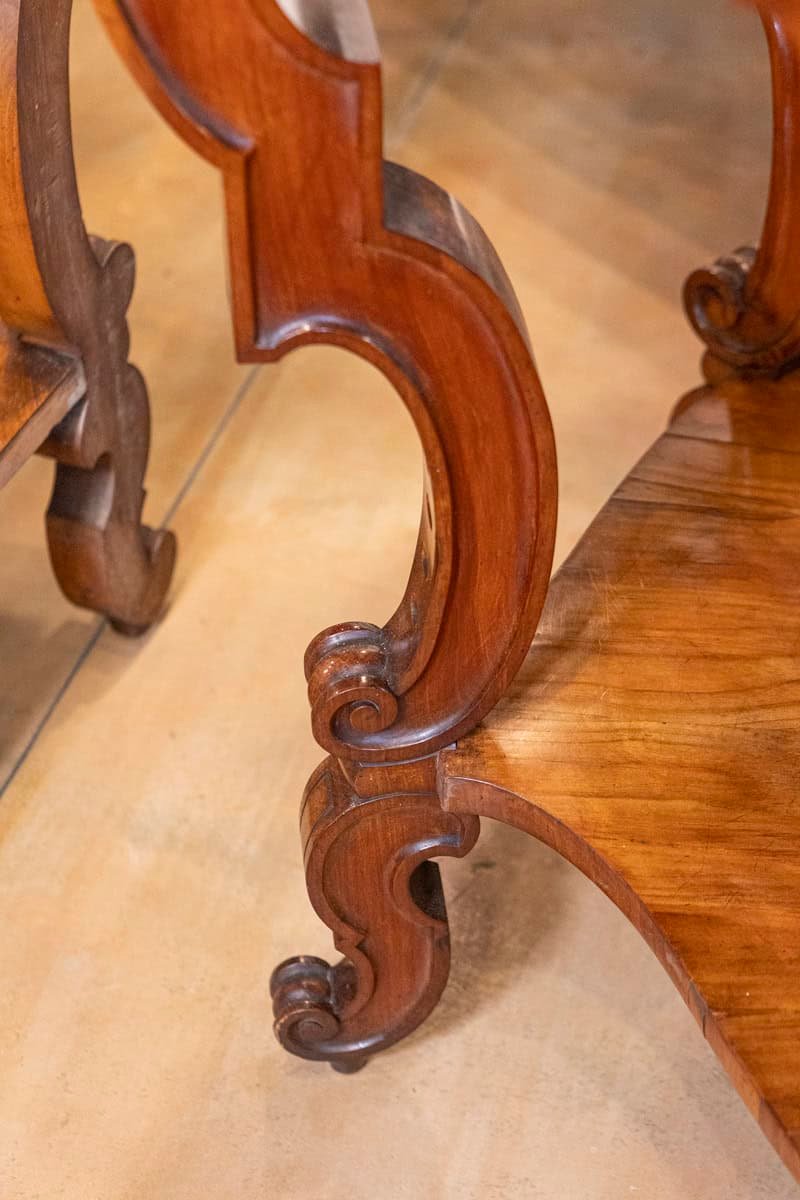 19th Century Pair of Italian Louis Philippe Consoles Circa 1860 - JAA