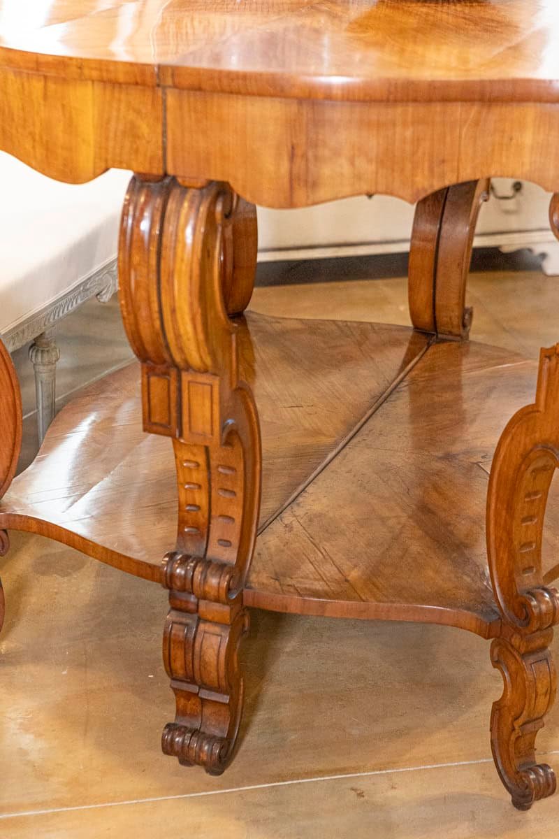 19th Century Pair of Italian Louis Philippe Consoles Circa 1860 - JAA