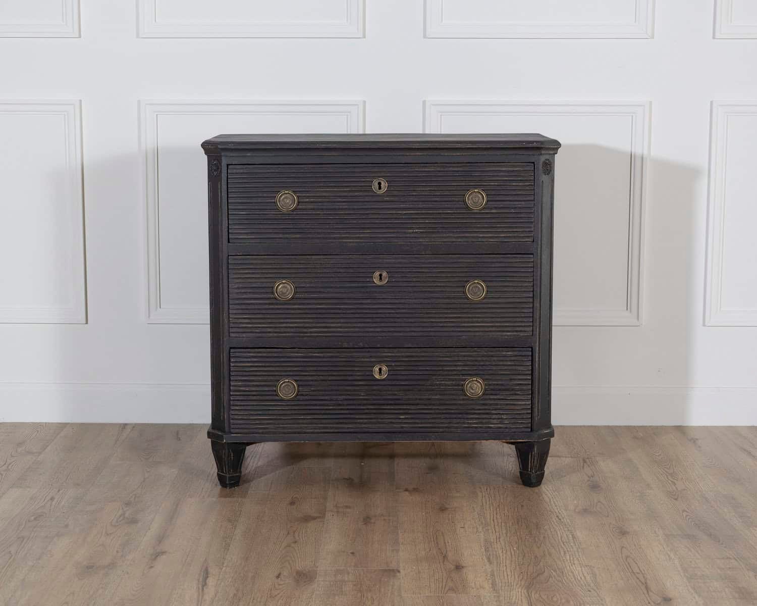 Pair of Swedish Painted Chests of Drawers, Circa 1880 - JAA