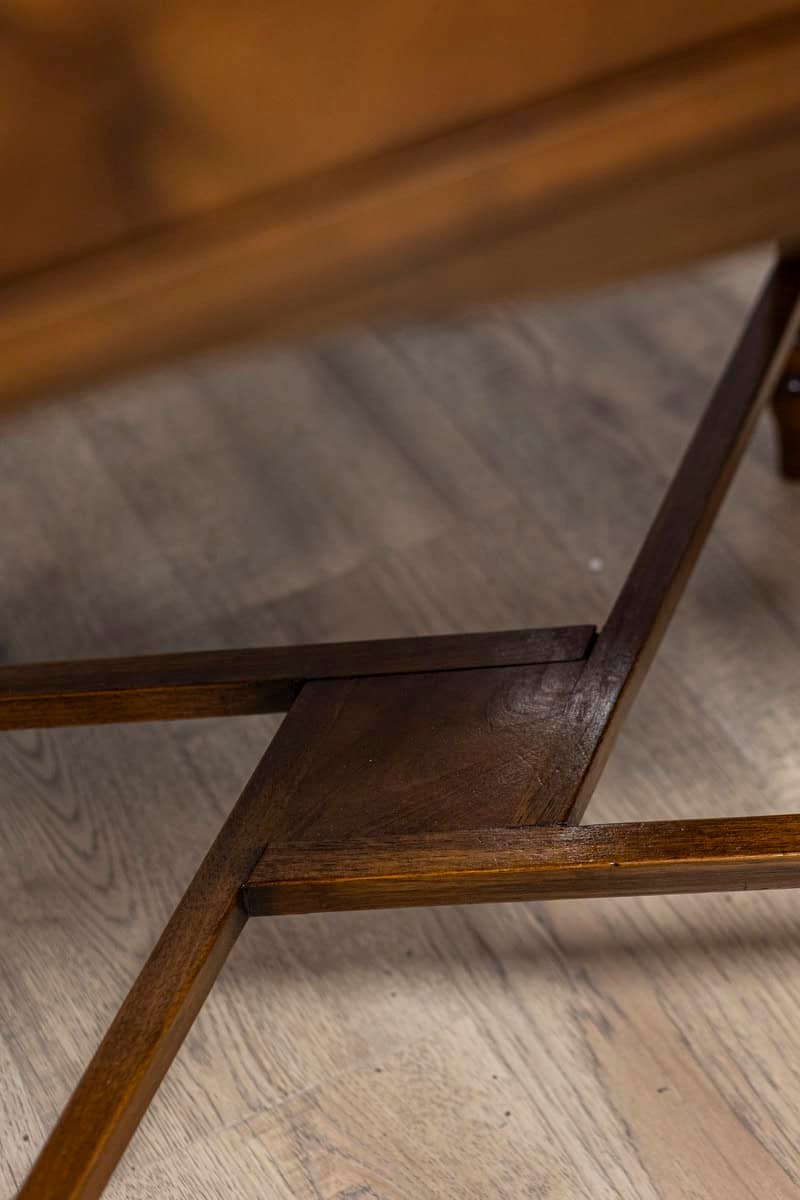 Italian 19th Century Walnut and Mahogany Game Table with Checkerboard Top - JAA