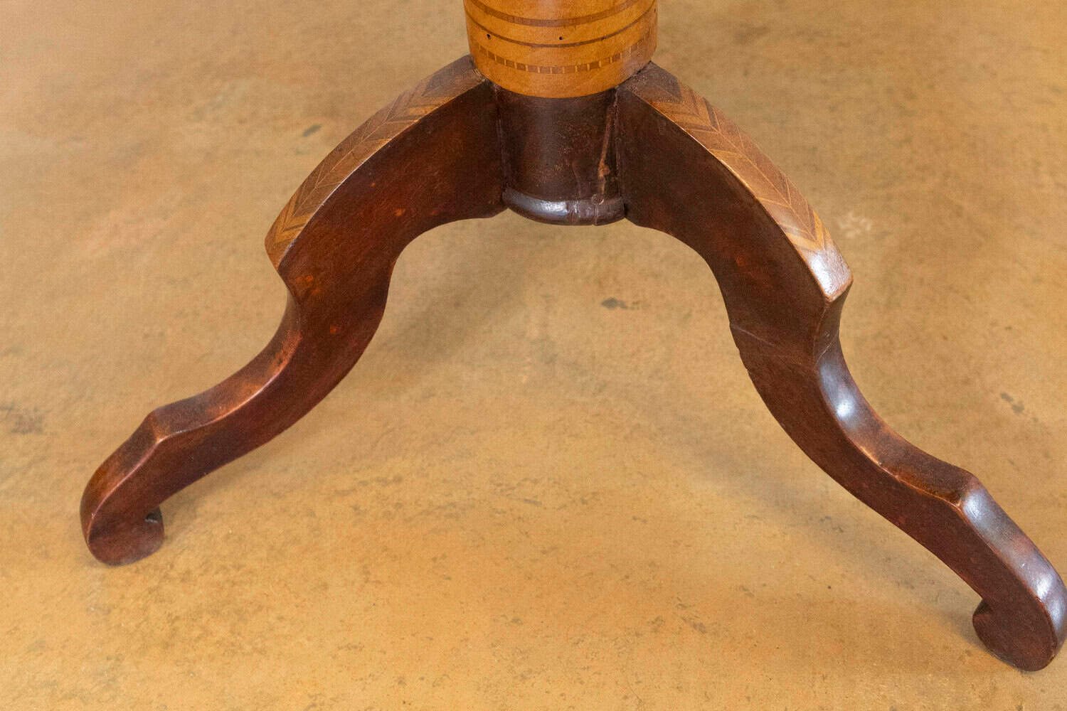 Italian 19th Century Walnut, Mahogany and Ash Game Side Table with Marquetry Top - JAA